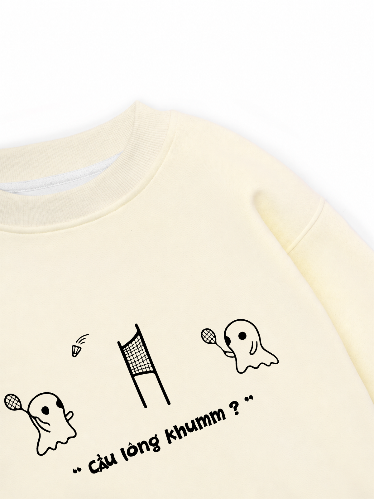 Áo Sweater Nỉ Hai Da Badminton
