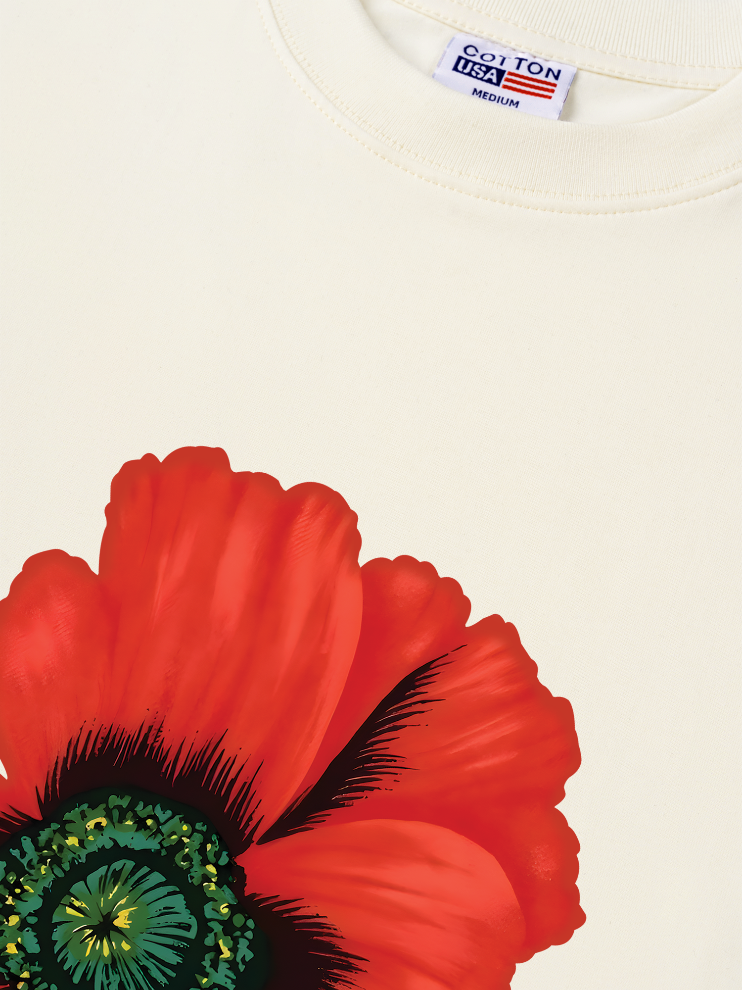 Áo Thun Relaxed Fit Floral Red