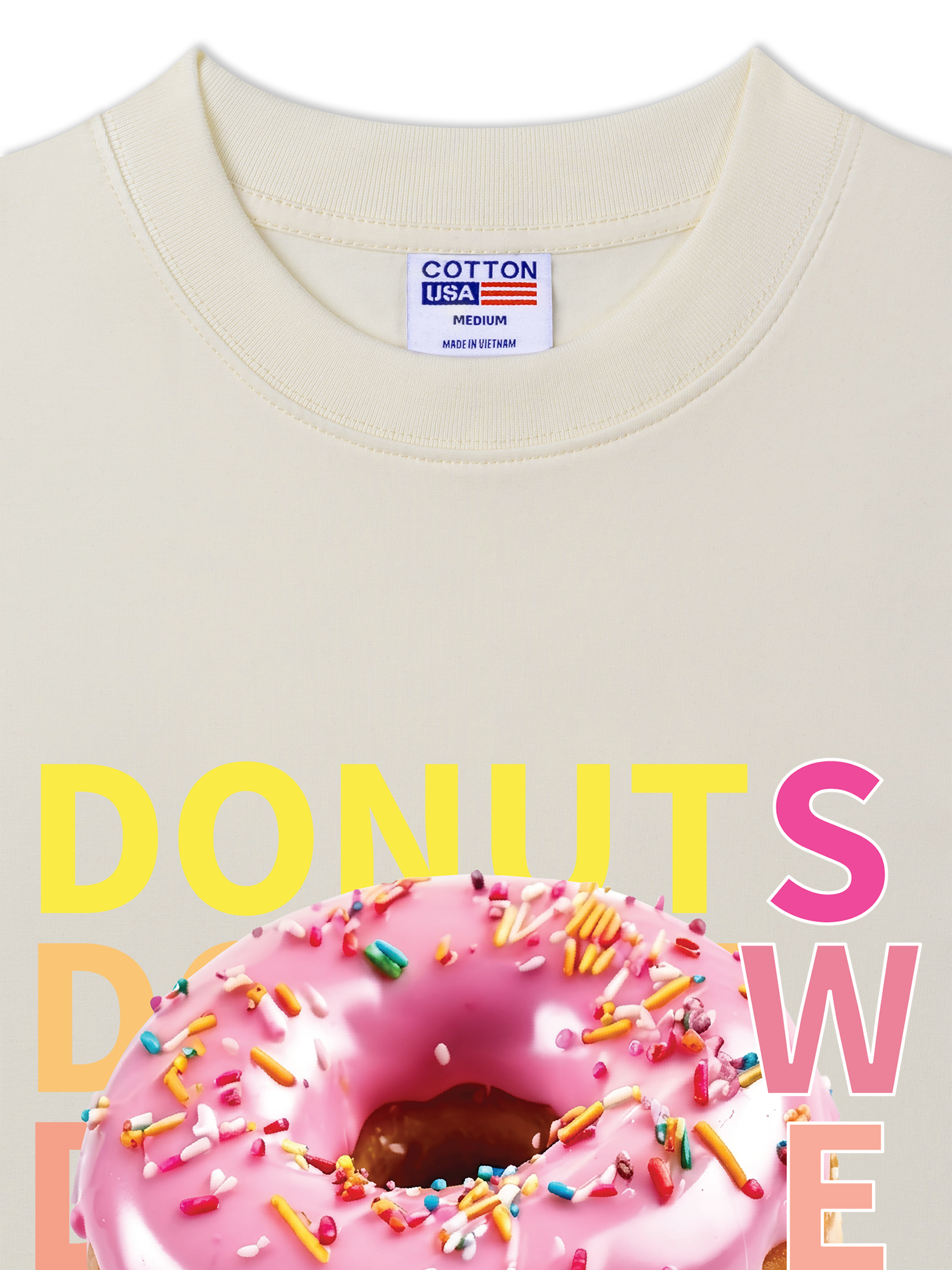 Áo Thun Relaxed Fit Yummy Mood Sweet Donut