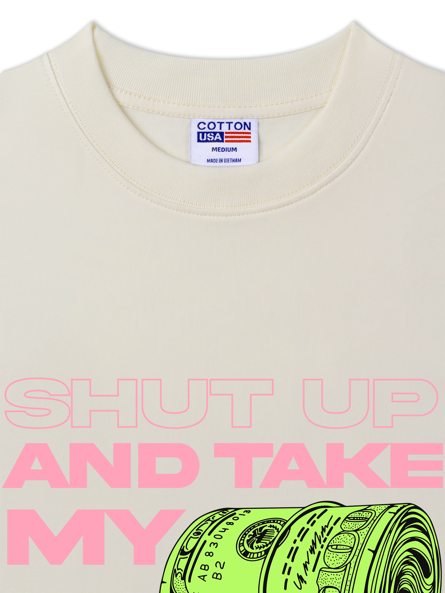 Áo Thun Relaxed Fit Money Shut Up And Take My