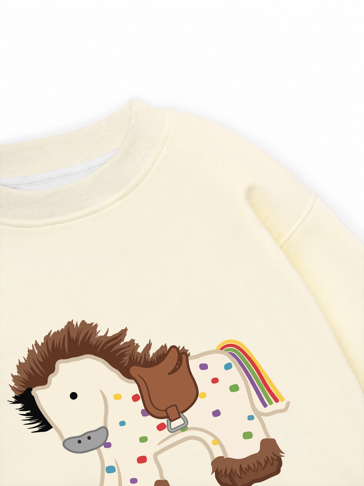 Áo Sweater Nỉ Hai Da Dotty Mood Rainbow Tail Pony