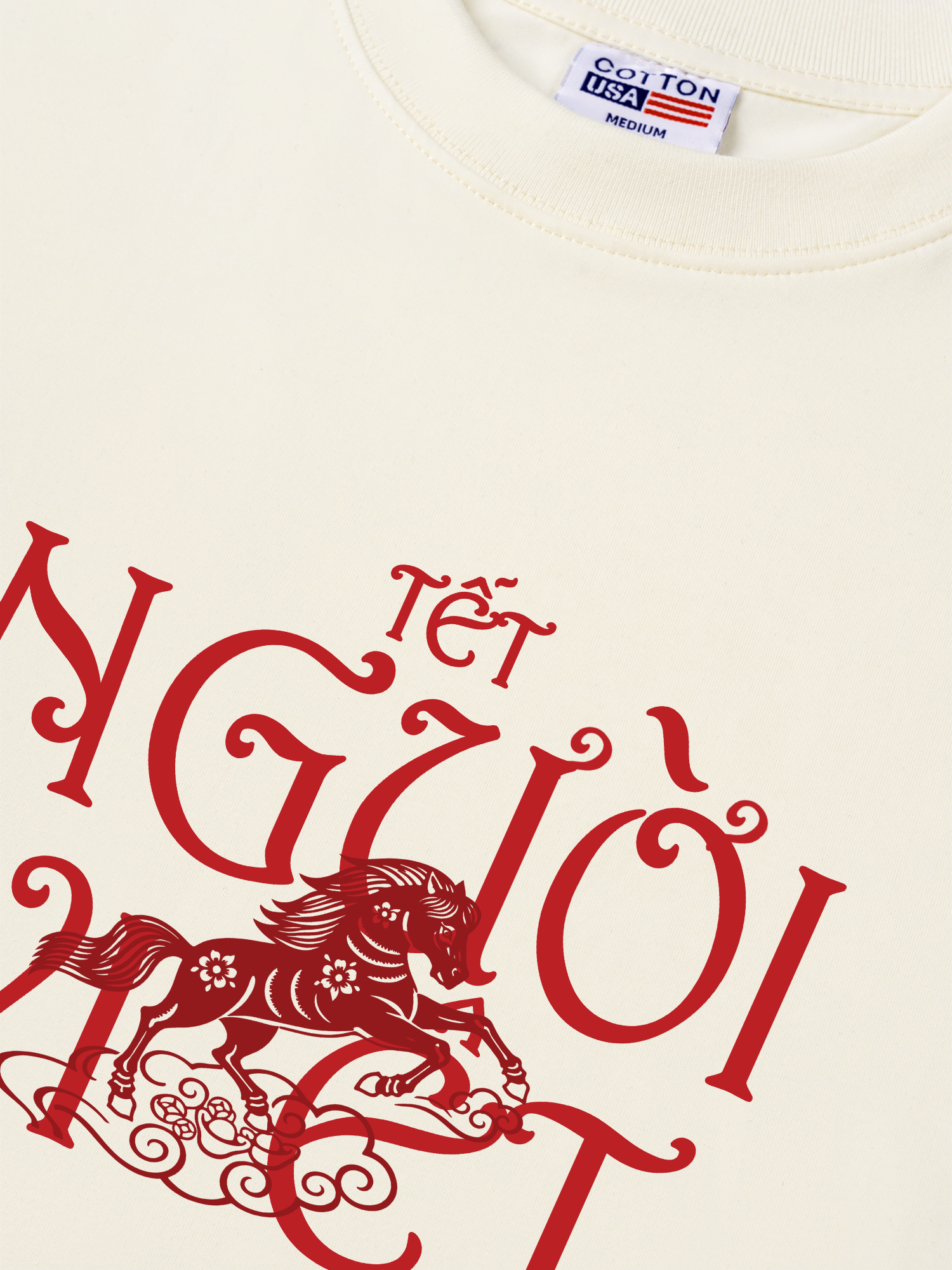 Áo Thun Relaxed Fit Tết Người Việt - Mã Đáo Thành Công