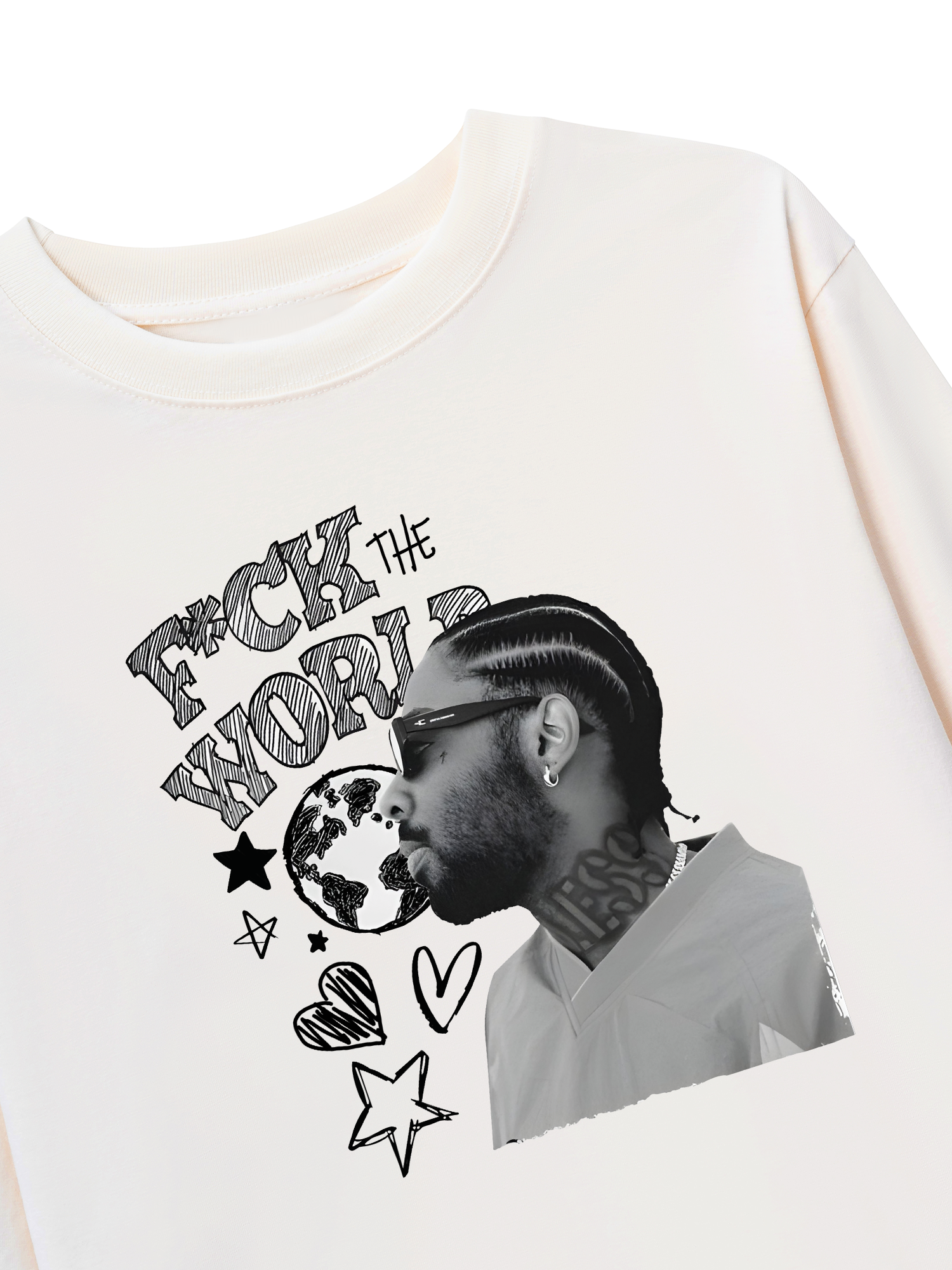 Áo Thun Dài Tay Tricou Brent Faiyaz Fck World