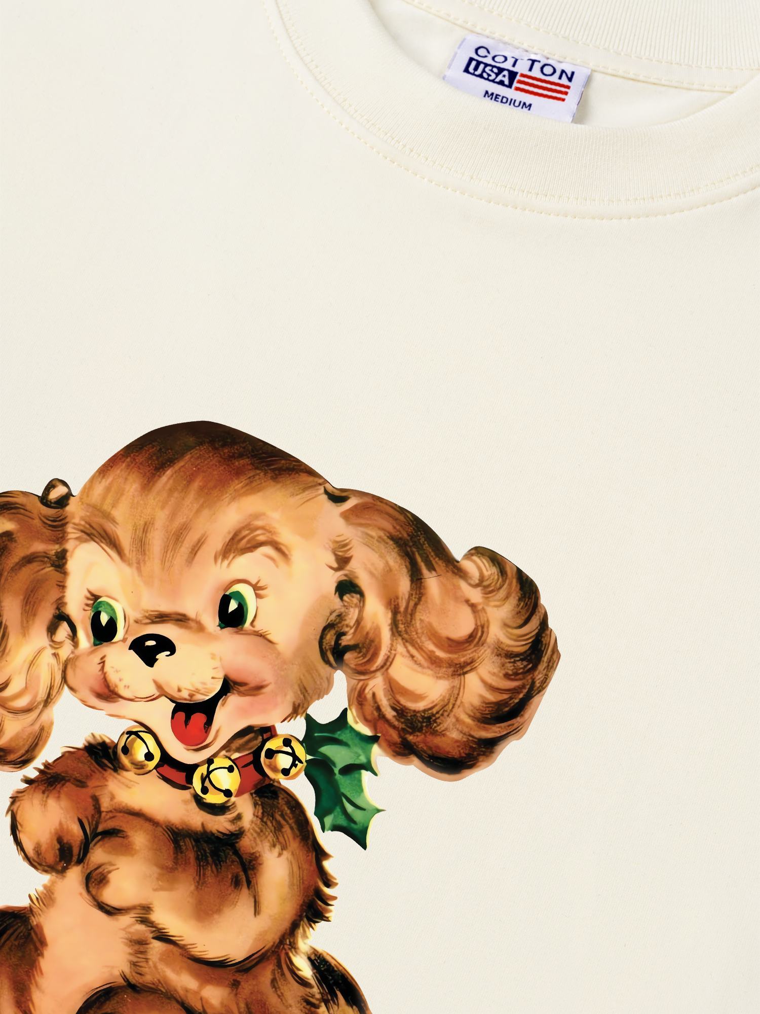 Áo Thun Relaxed Fit Soft Paw Brown Dog