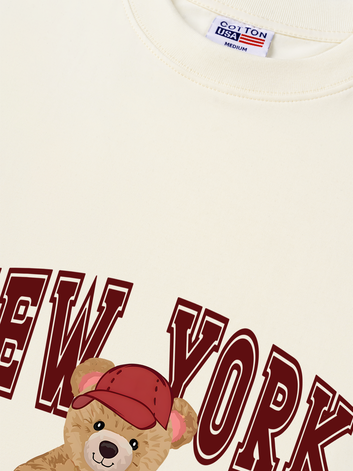 Áo Thun Relaxed Fit City New York Red Bear