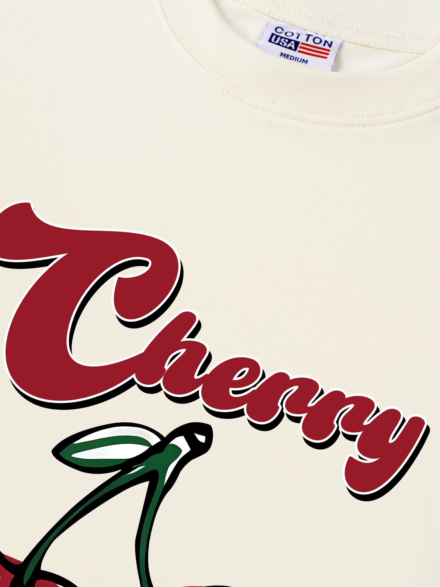 Áo Thun Relaxed Fit Cherry Sweet Girl