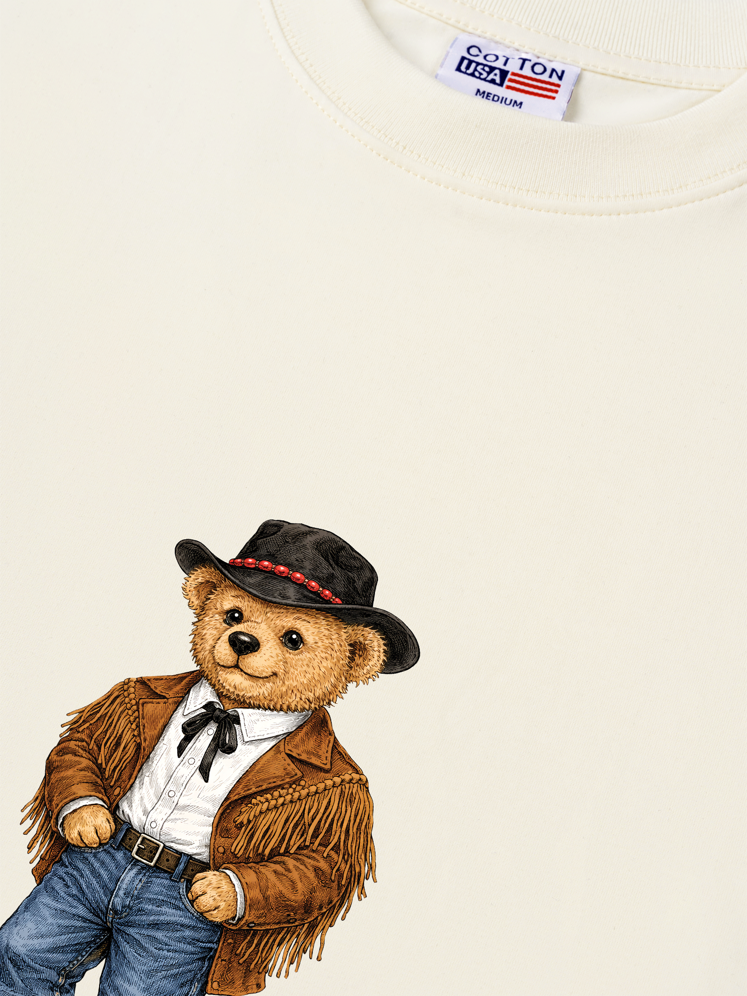 Áo Thun Relaxed Fit Cowhide Bear