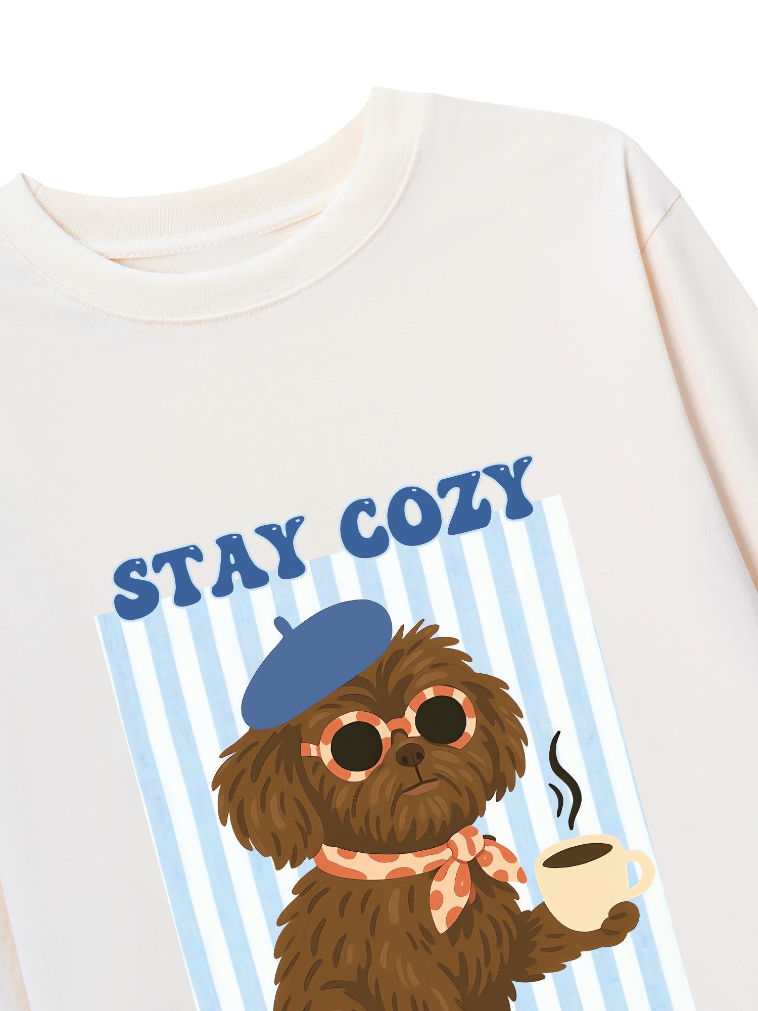 Áo Thun Dài Tay Stay Cozy Cute Puppy