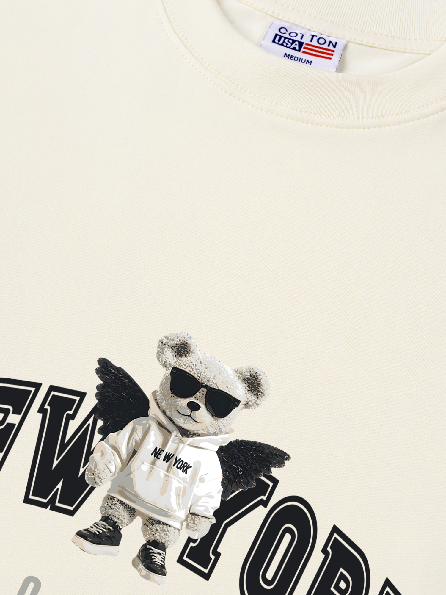 Áo Thun Relaxed Fit City New York Bear