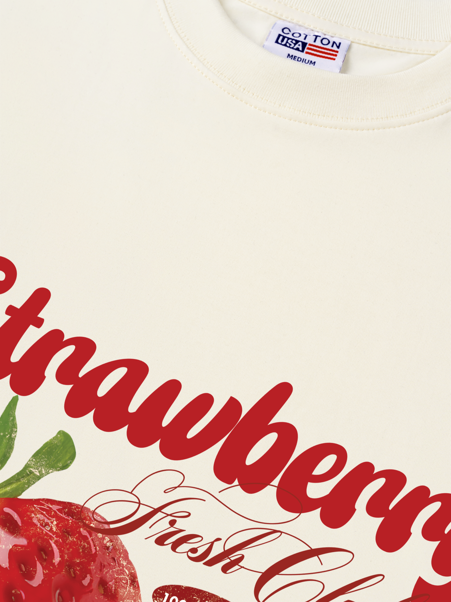 Áo Thun Relaxed Fit Tropical Strawberry Fresh Club