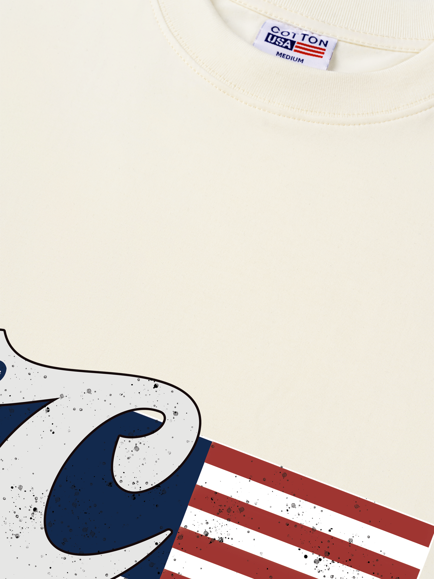 Áo Thun Relaxed Fit USA Vintage Flag