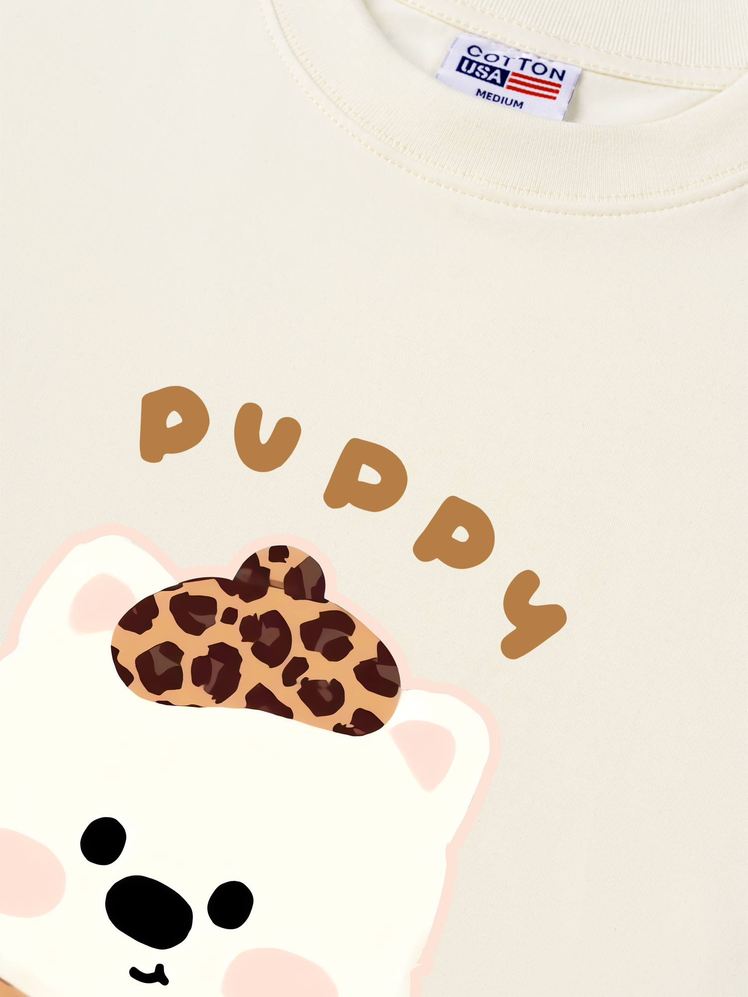 Áo Thun Relaxed Fit Soft Paw Leopard Puppy