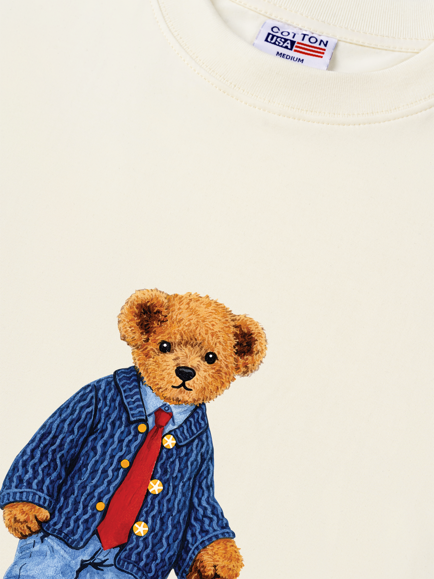 Áo Thun Relaxed Fit Soft Boy Bear