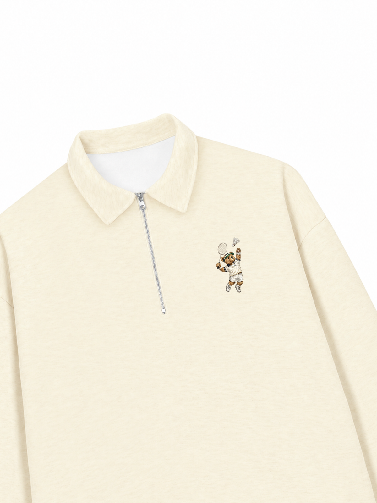 Áo Sweater Polo Nỉ Hai Da Badminton Teddy 88