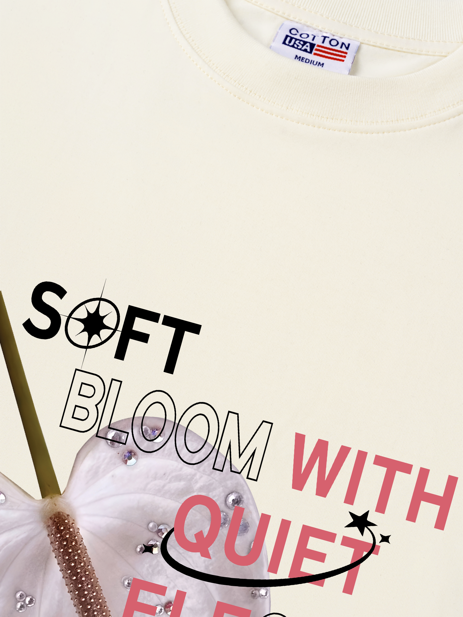 Áo Thun Relaxed Fit Bling Soft Bloom