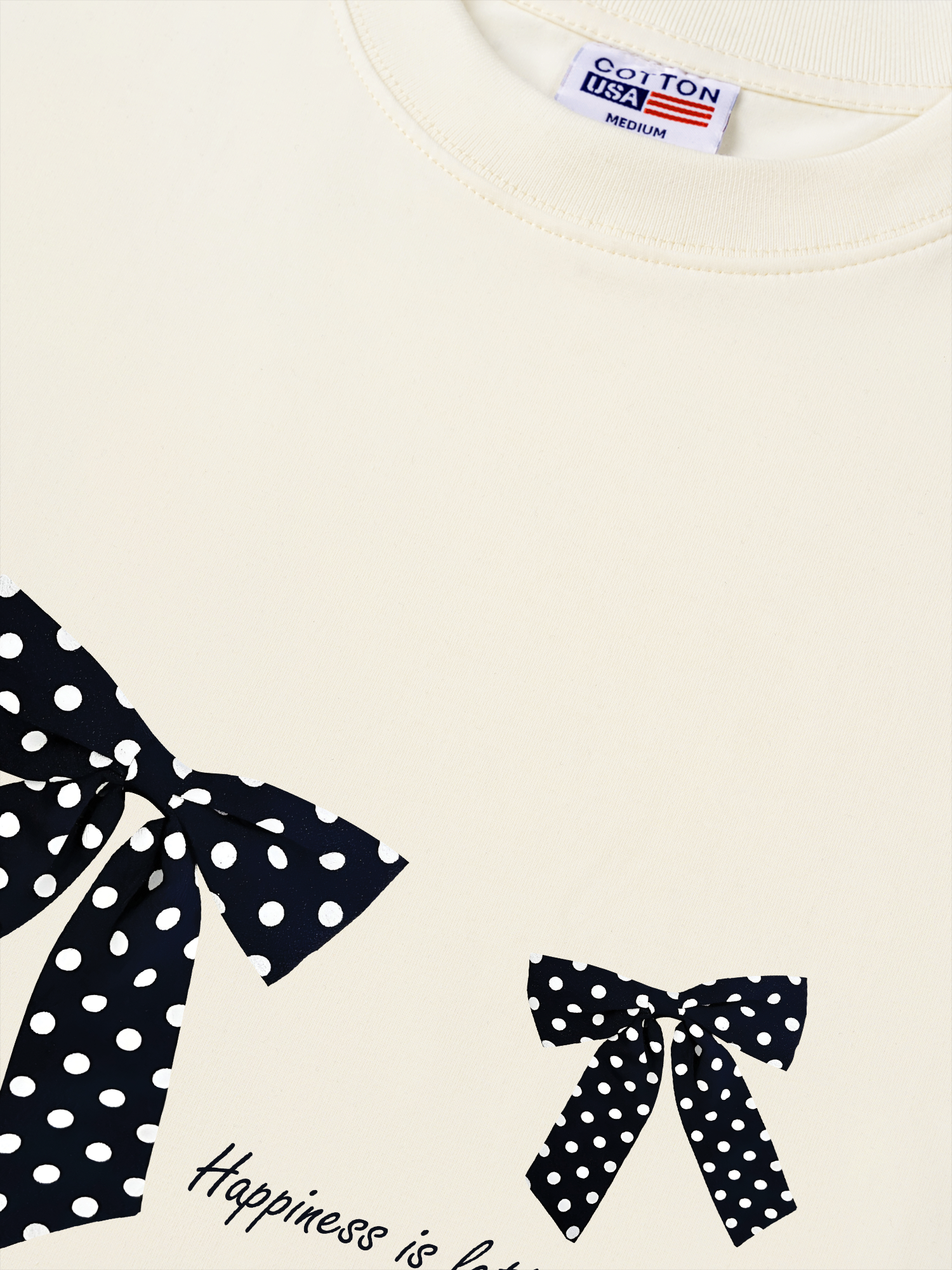 Áo Thun Relaxed Fit Dotty Mood Lovely Bloom Ribbon