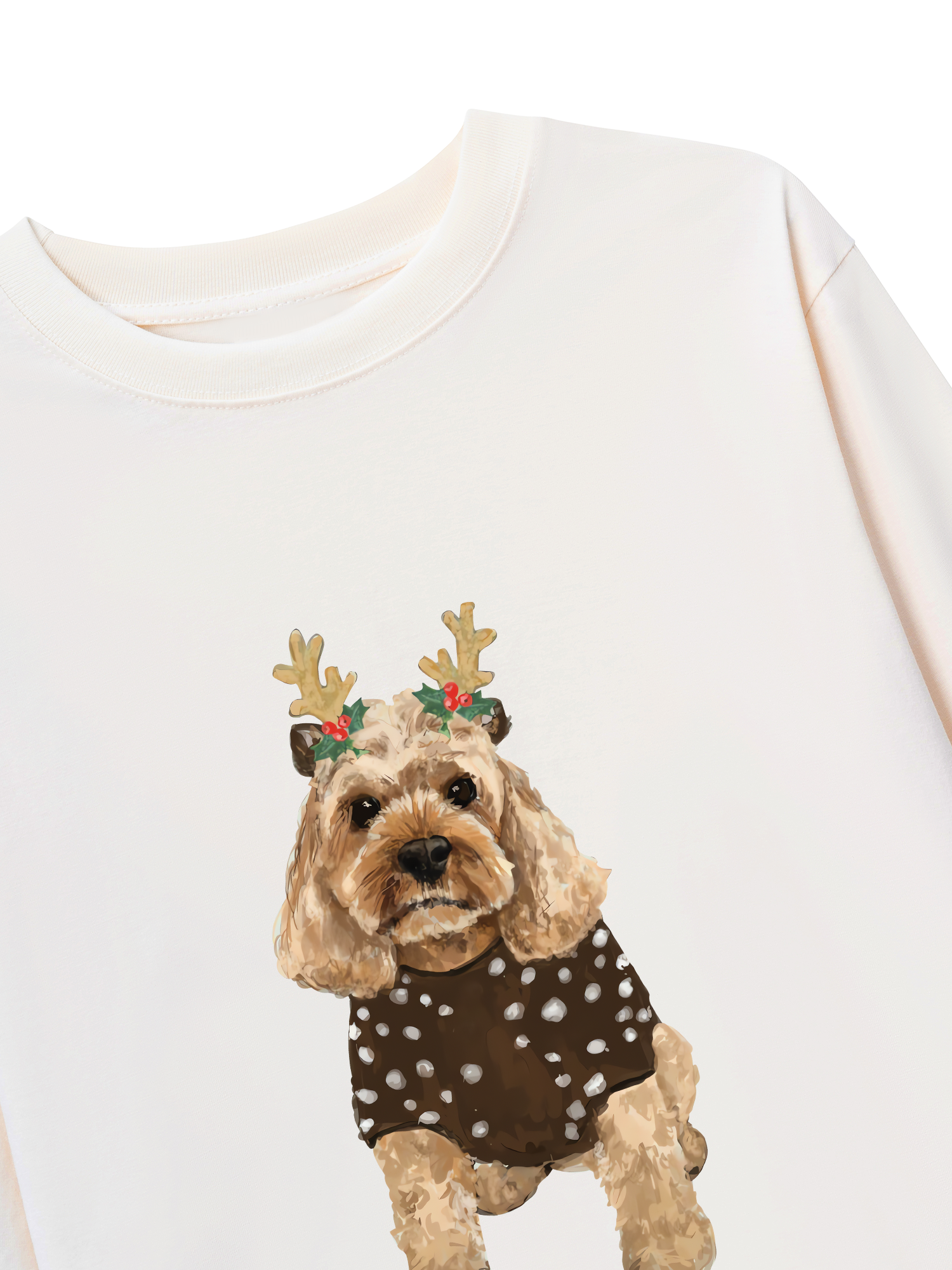 Áo Thun Dài Tay Holiday Poodle Christmas