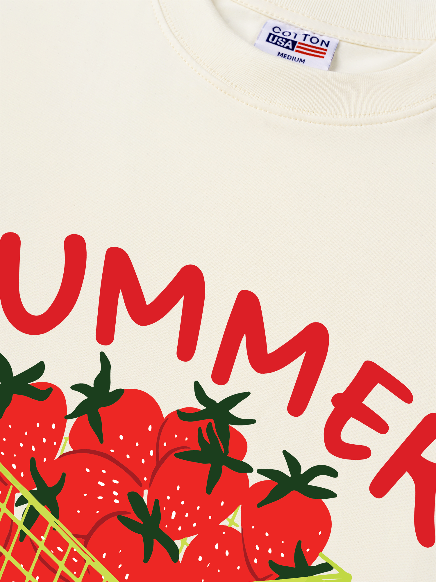 Áo Thun Relaxed Fit Tropical Strawberry