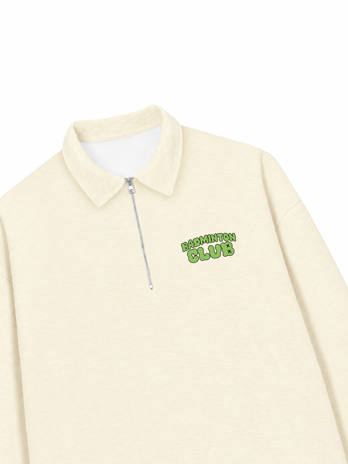 Áo Sweater Polo Nỉ Hai Da Badminton Club