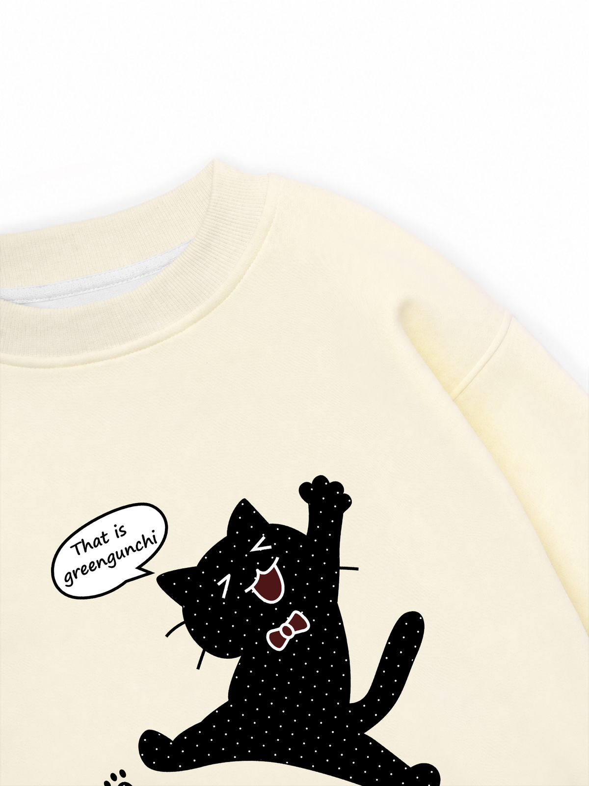 Áo Sweater Nỉ Hai Da Dotty Mood Cute Cat