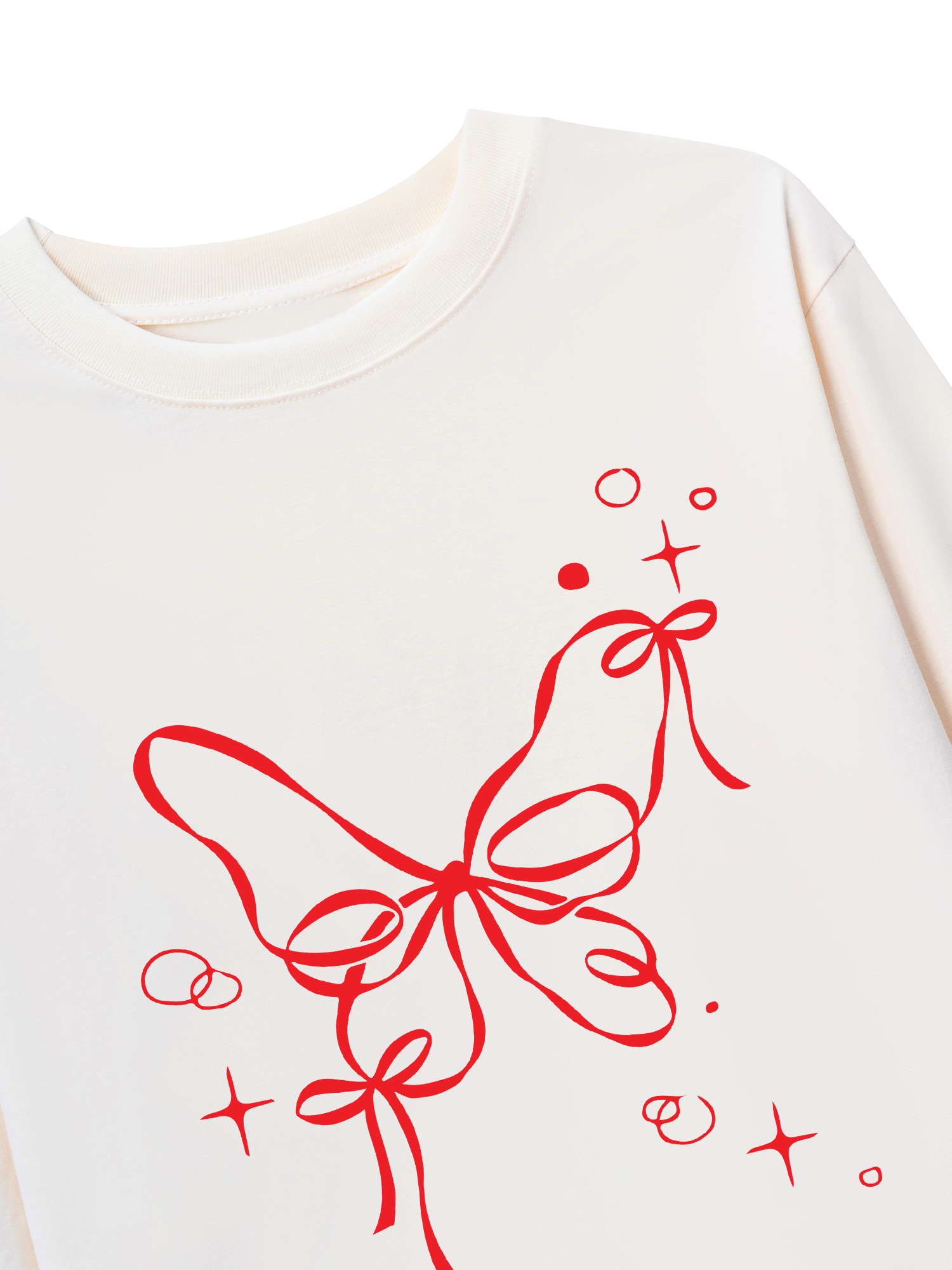 Áo Thun Dài Tay Butterfly Ribbon