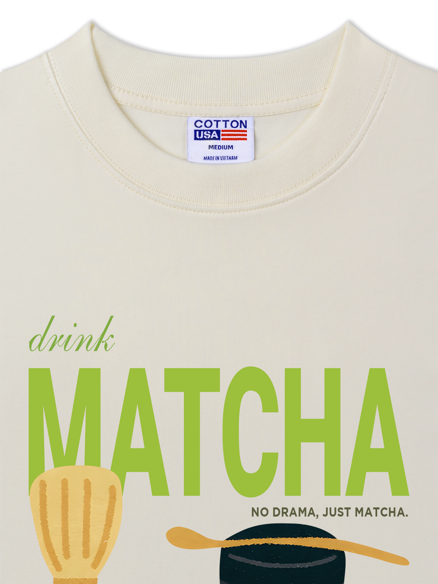 Áo Thun Relaxed Fit Daily Cup Drink Matcha