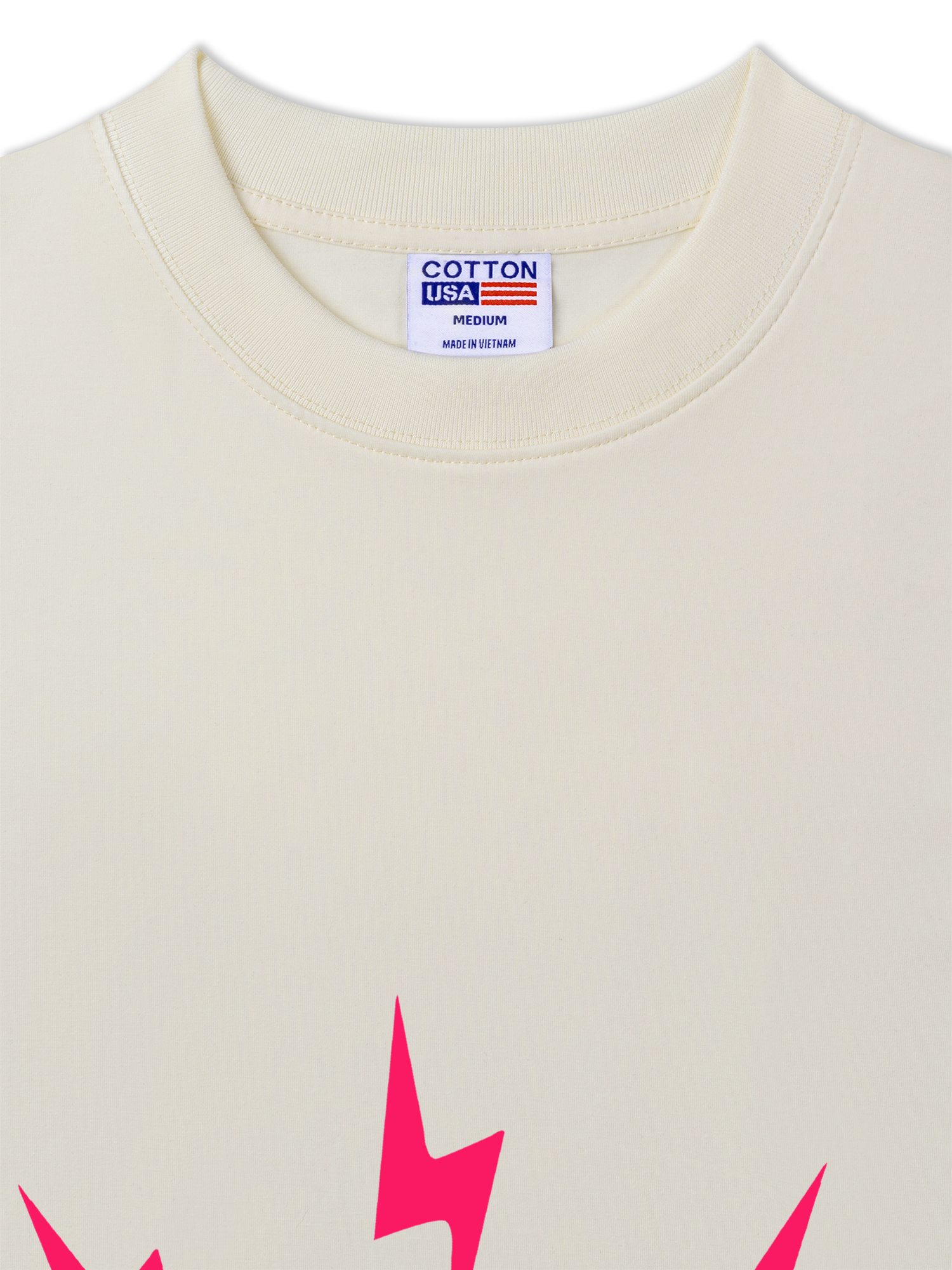 Áo Thun Relaxed Fit Black Pink Cute APT