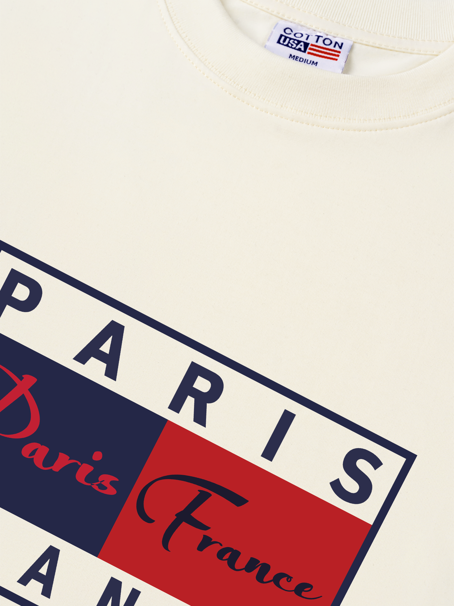 Áo Thun Relaxed Fit Basic Paris France