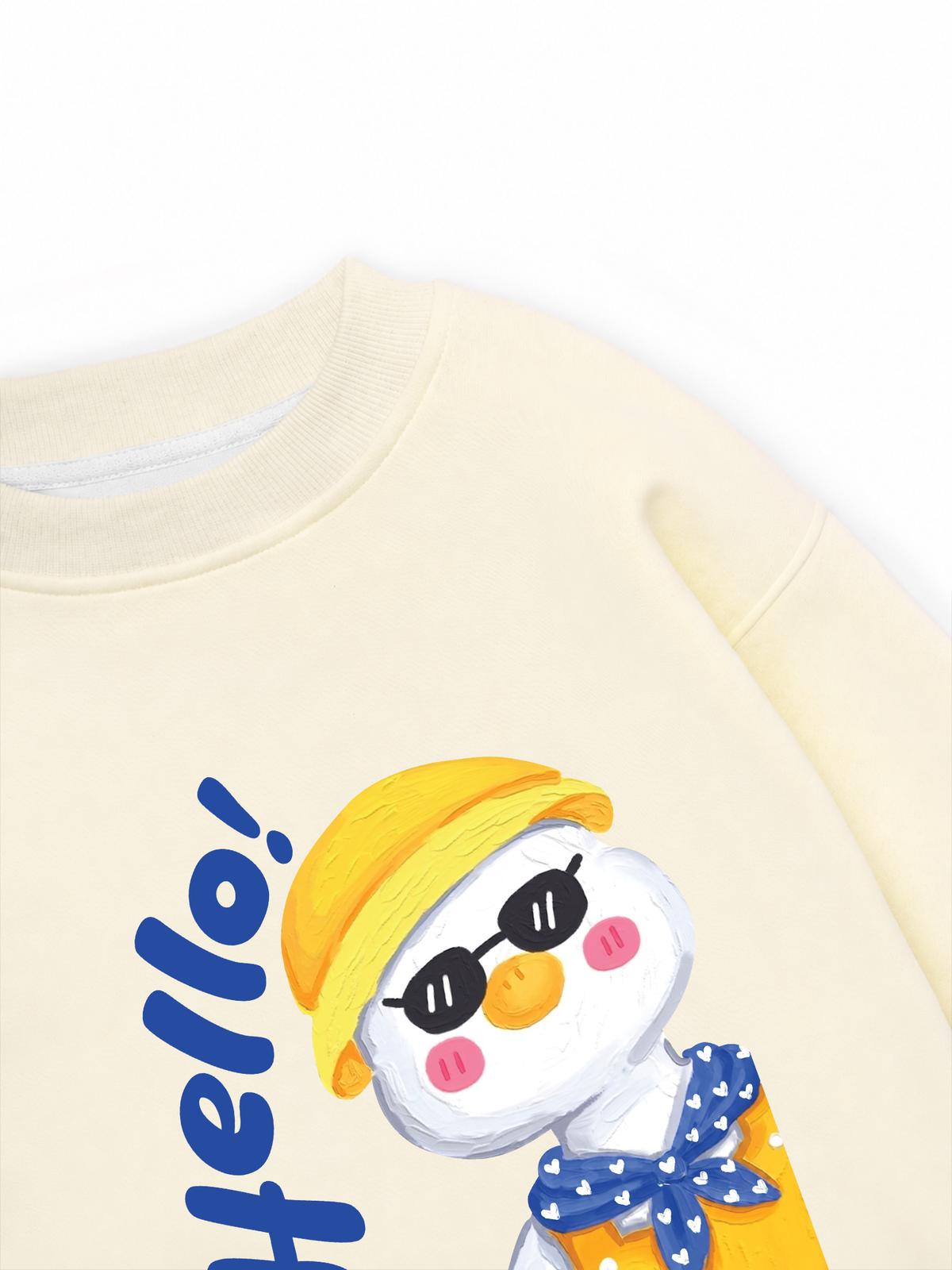 Áo Sweater Nỉ Hai Da Farm Hello Duck