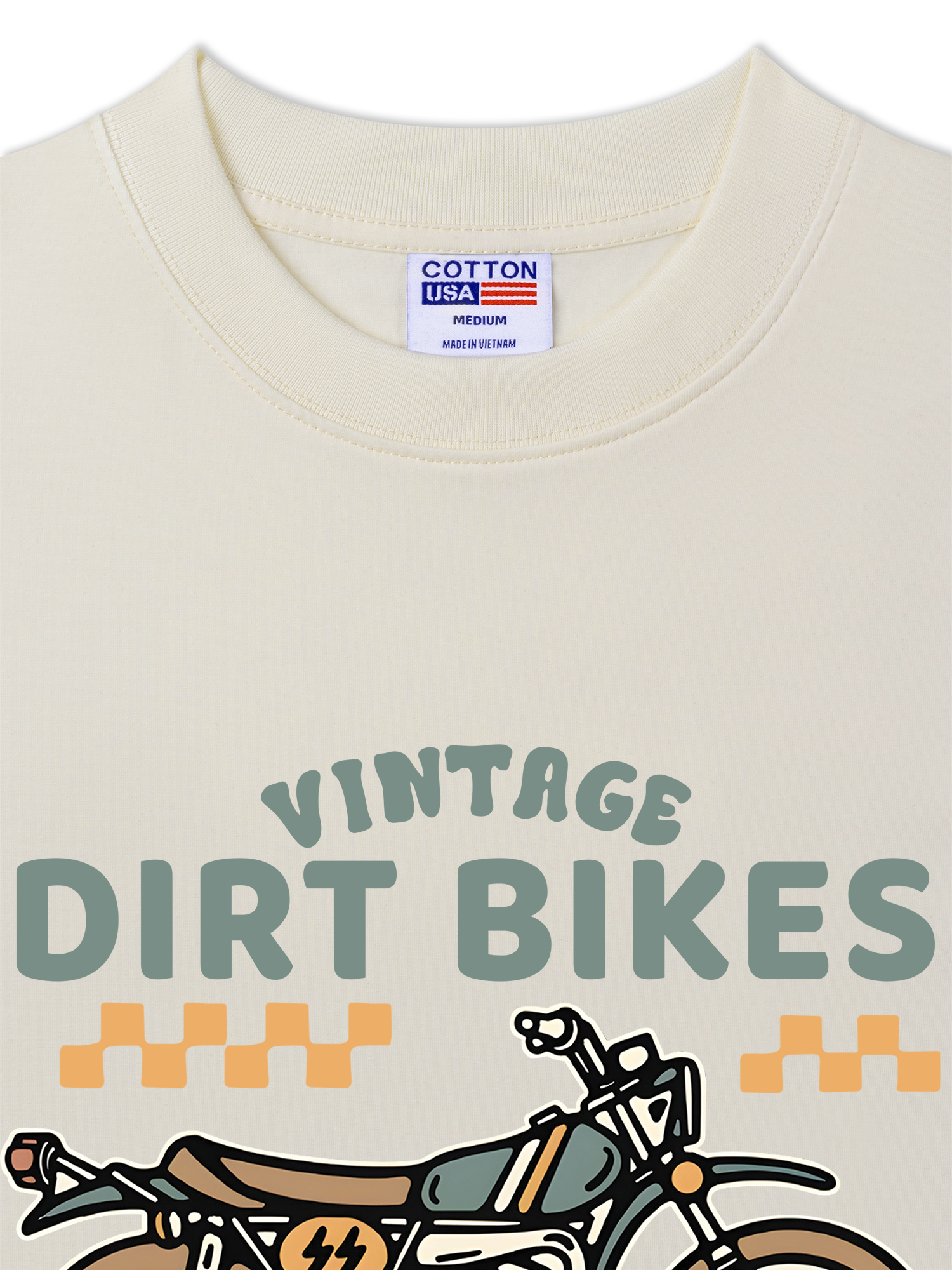 Áo Thun Relaxed Fit Motorbike Vintage Dirt Bike