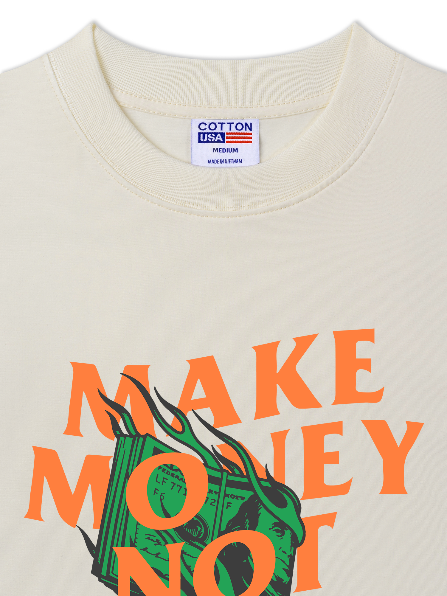 Áo Thun Relaxed Fit Money Make Money Not Friends