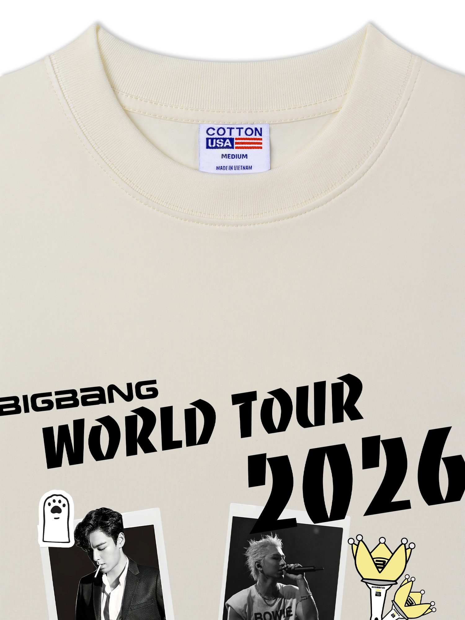 Áo Thun Relaxed Fit Idols Big Bang World Tour 2026