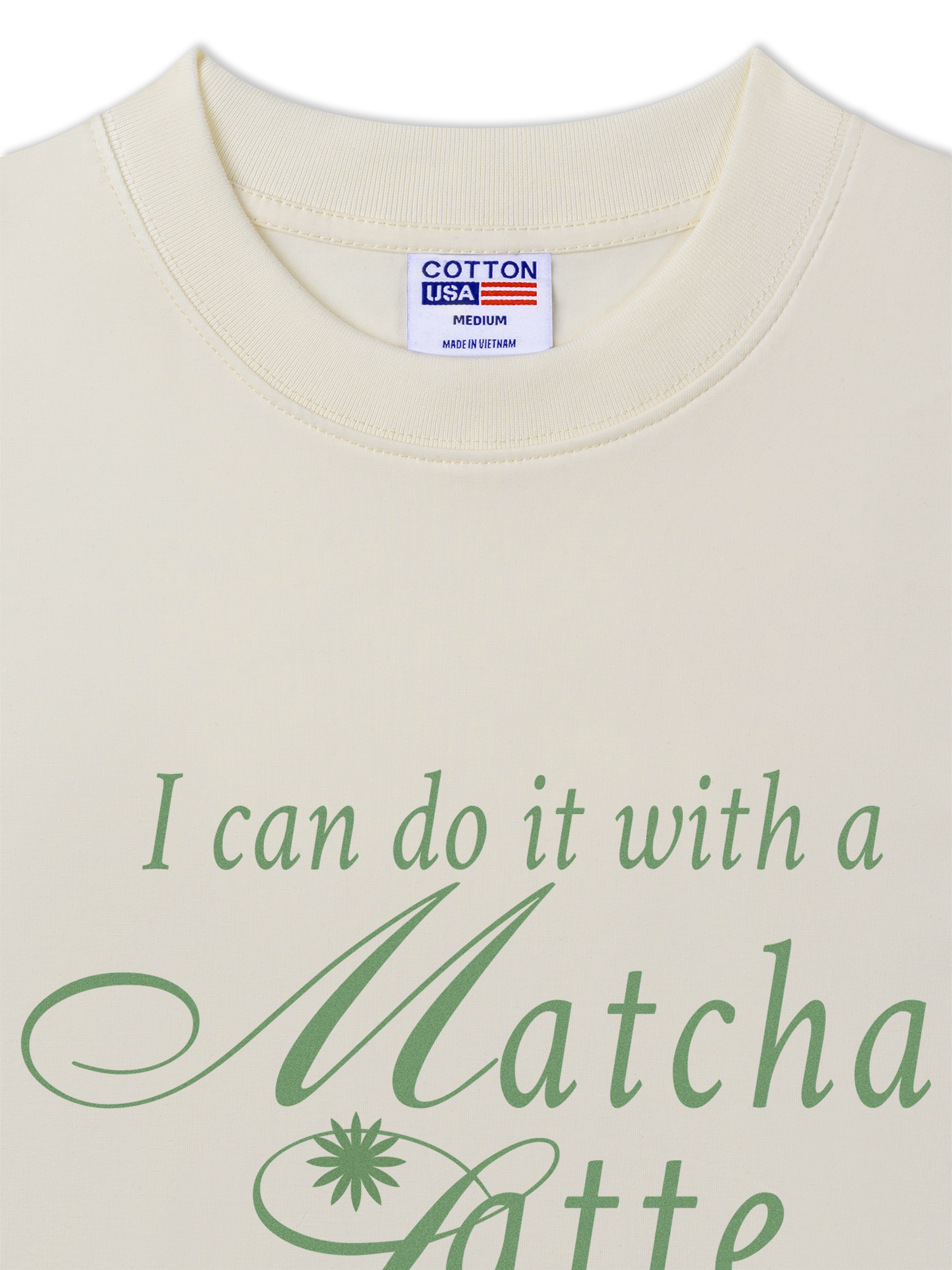 Áo Thun Relaxed Fit Daily Cup I Can Do It With A Matcha Latte