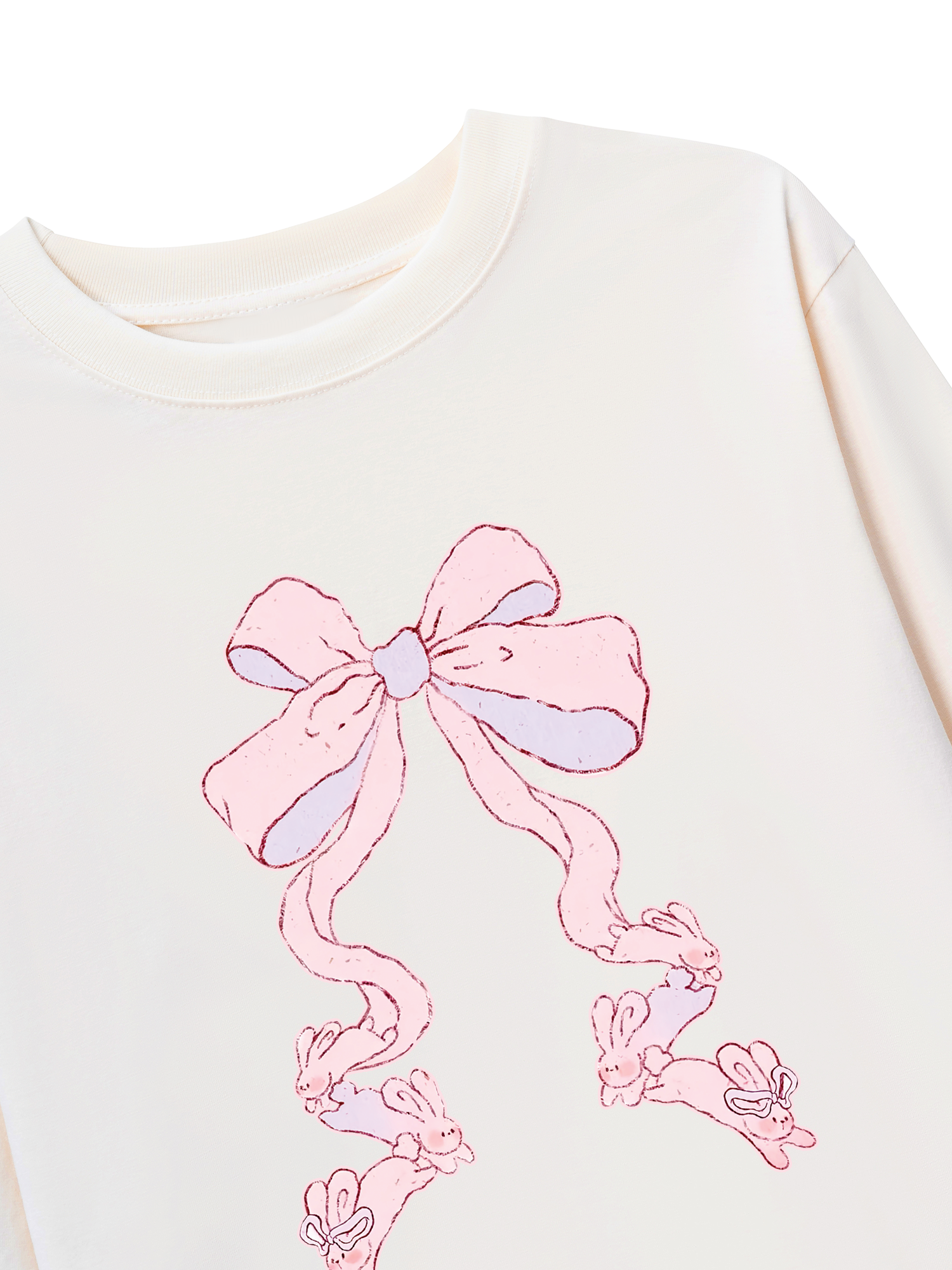 Áo Thun Dài Tay Rabbit Ribbon