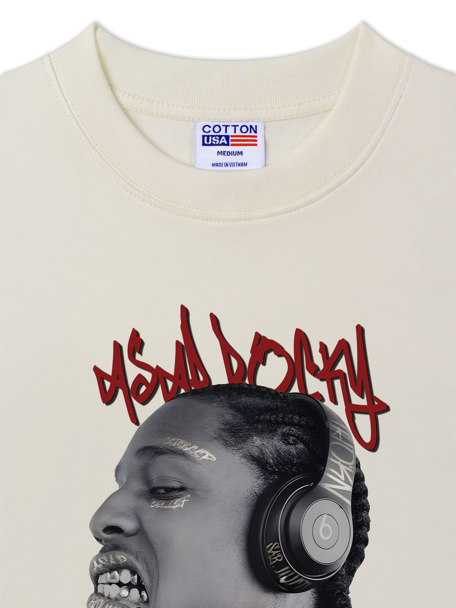 Áo Thun Relaxed Fit Rapper A$AP Rocky Graphic