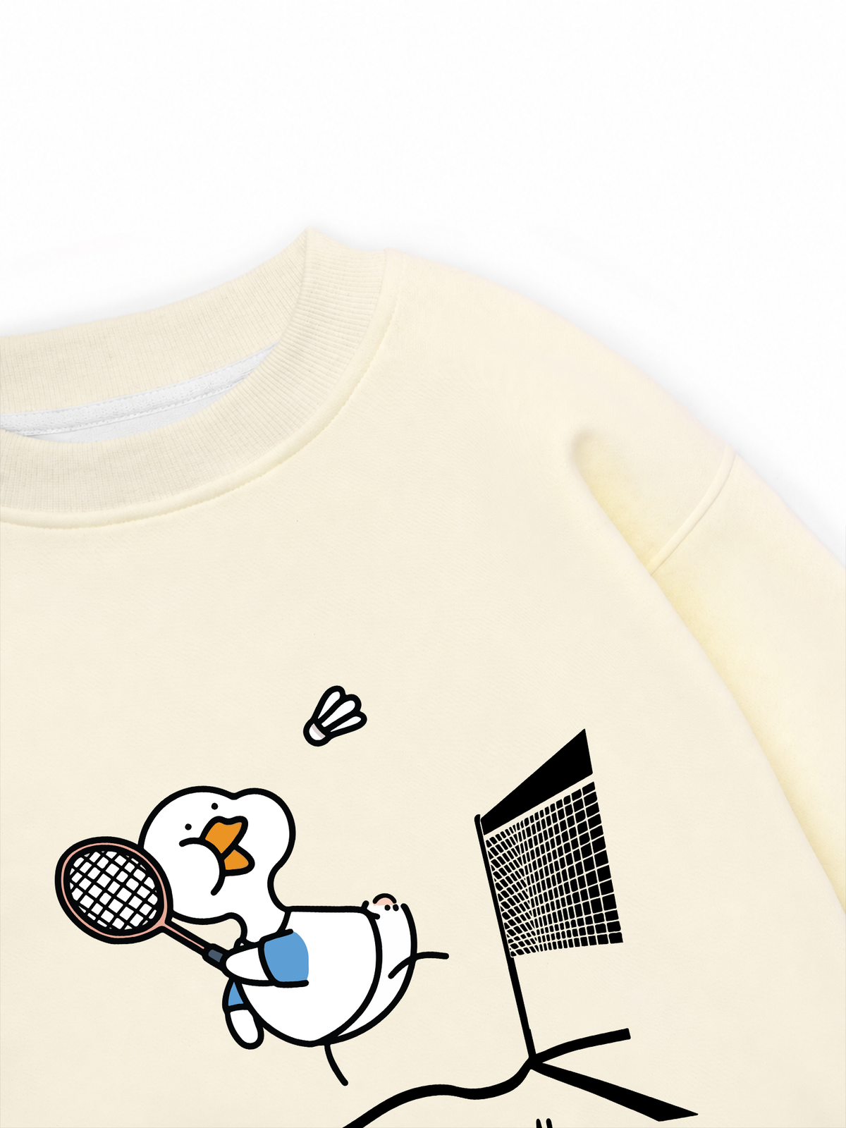 Áo Sweater Nỉ Hai Da Badminton The Shuttle Duck