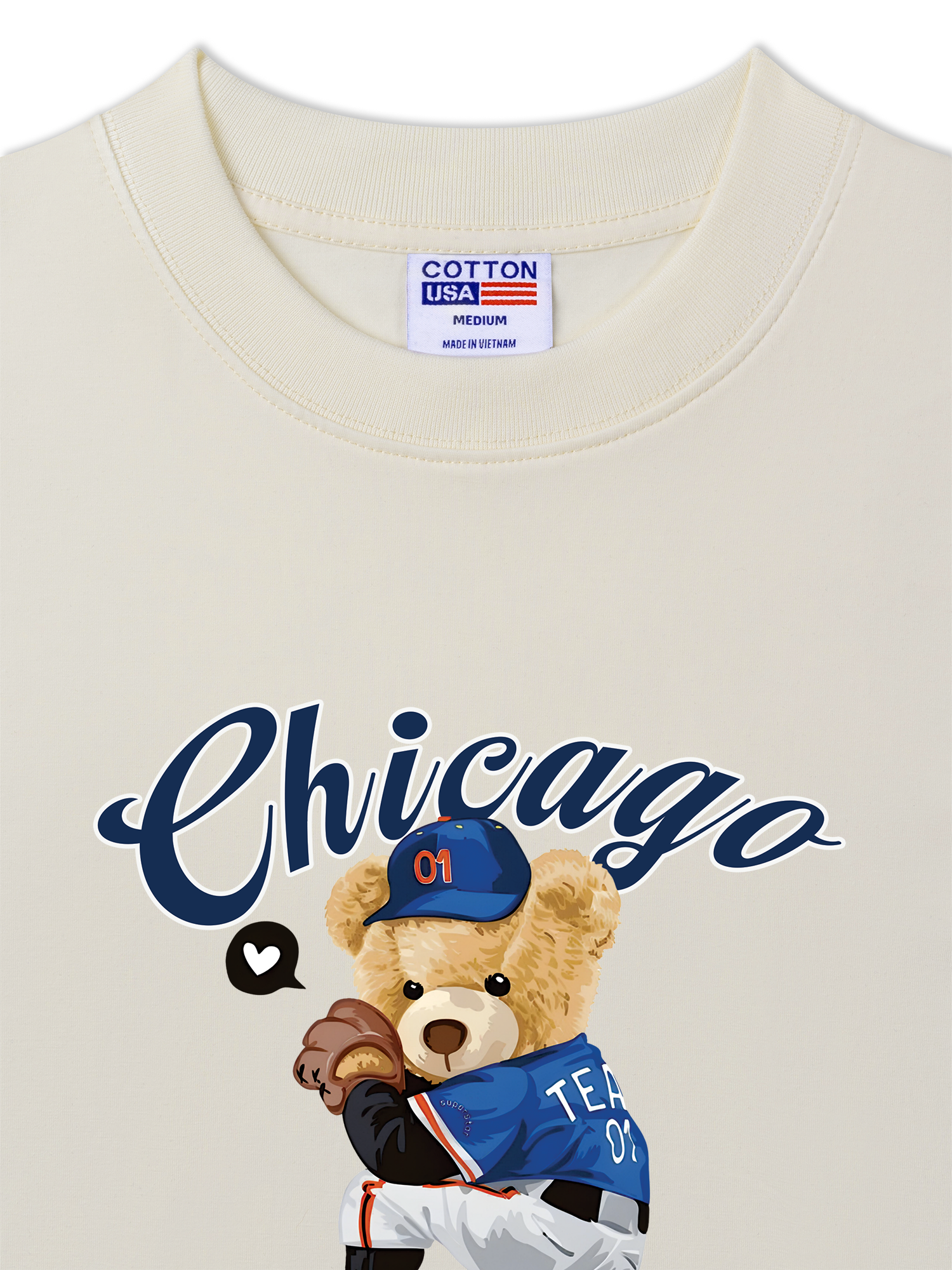 Áo Thun Relaxed Fit Baseball Chicago