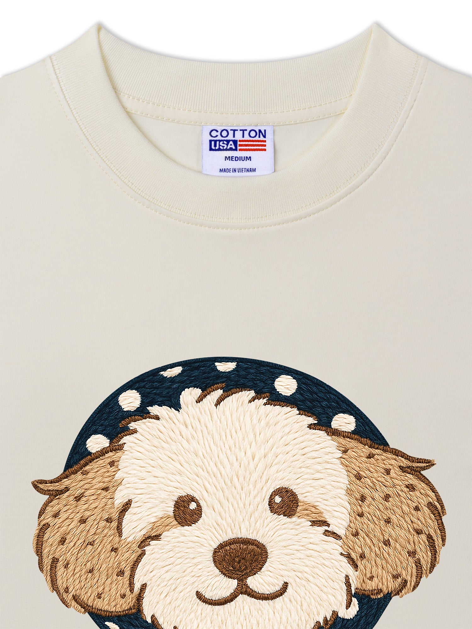Áo Thun Relaxed Fit Winter Cute Puppy