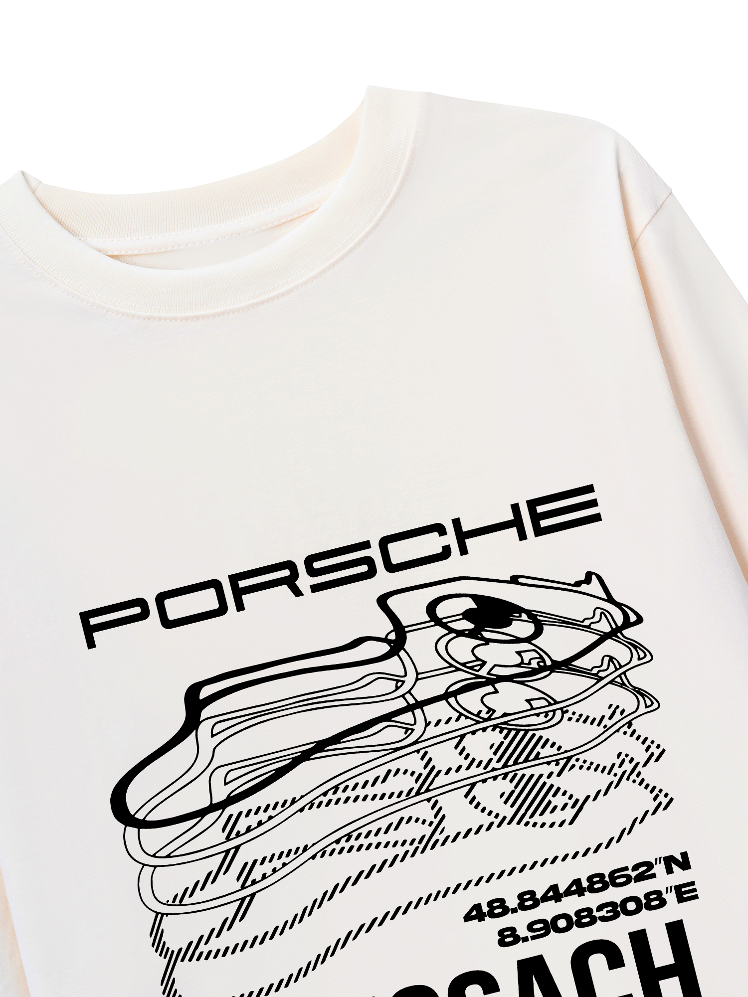 Áo Thun Dài Tay Porsche Weissach Map