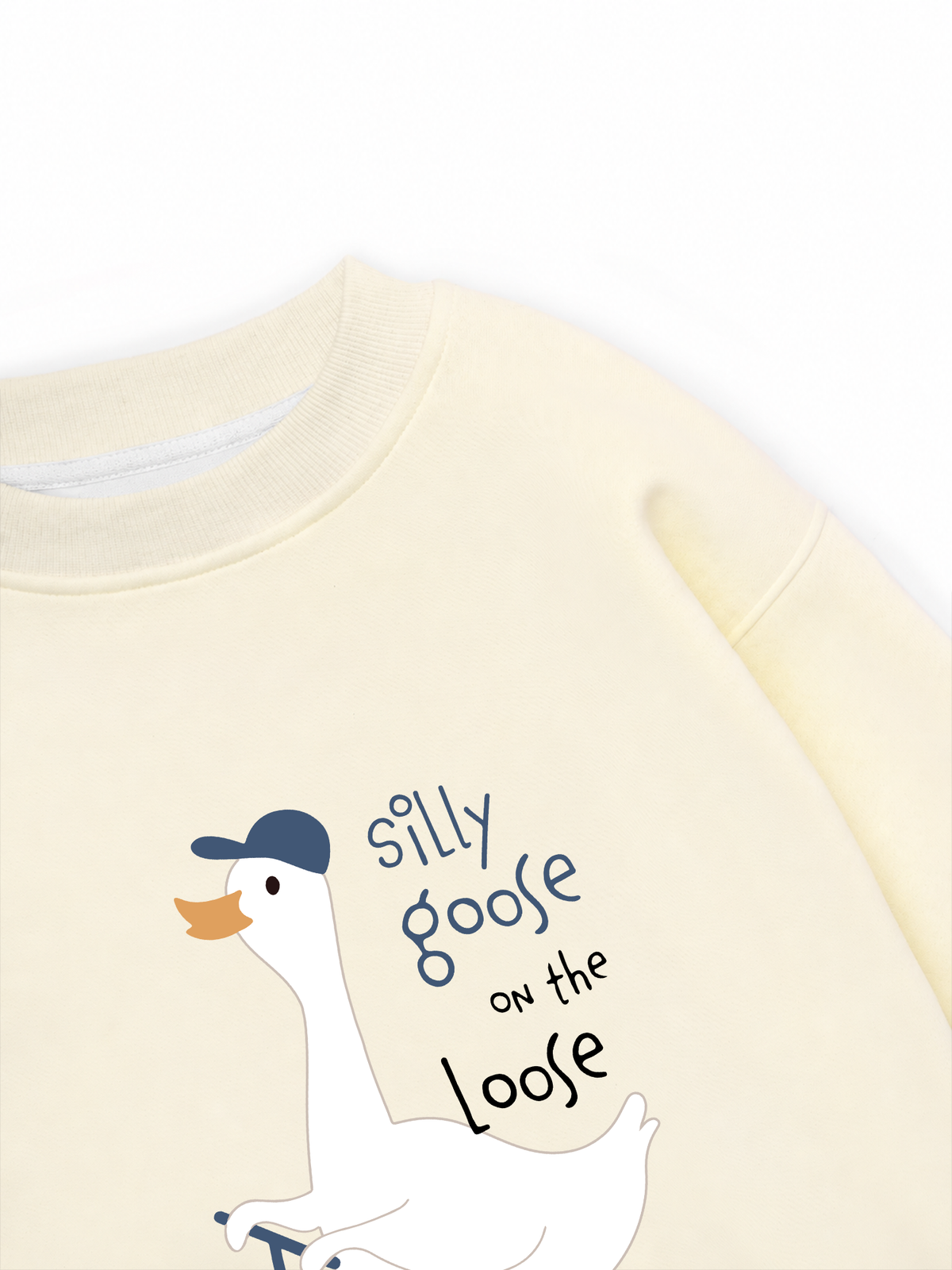 Áo Sweater Nỉ Hai Da Farm Silly Goose On The Loose