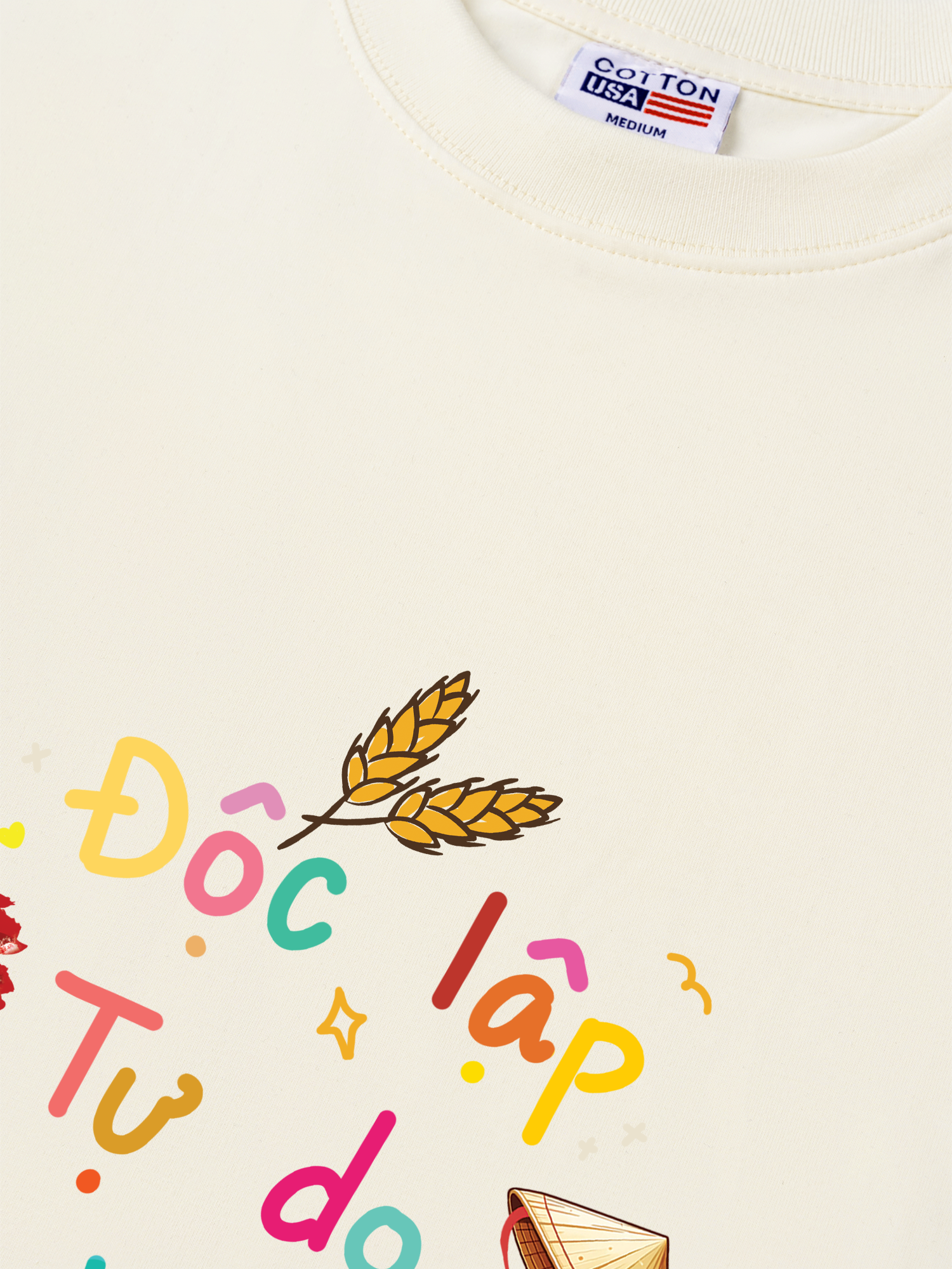 Áo Thun Relaxed Fit Việt Nam Độc Lập - Tự Do - Hạnh Phúc