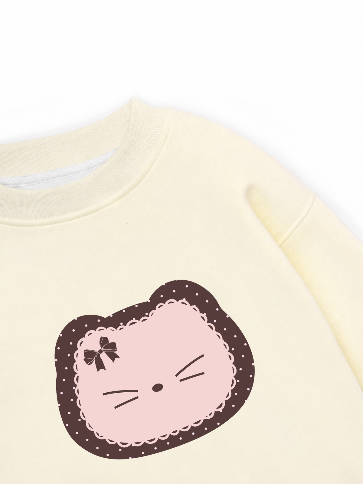Áo Sweater Nỉ Hai Da Dotty Mood Cute Cat