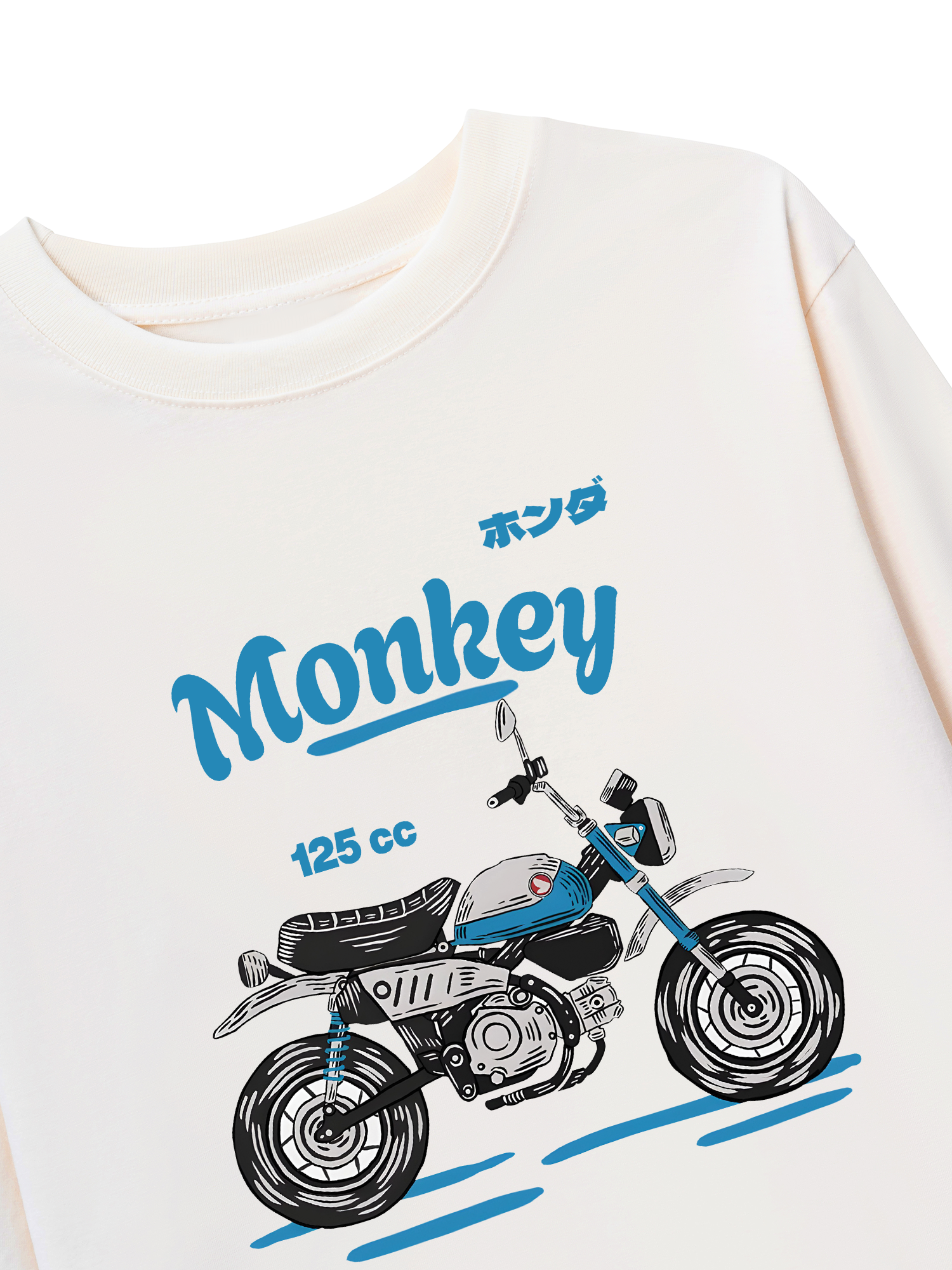 Áo Thun Dài Tay Monkey 125cc Blue