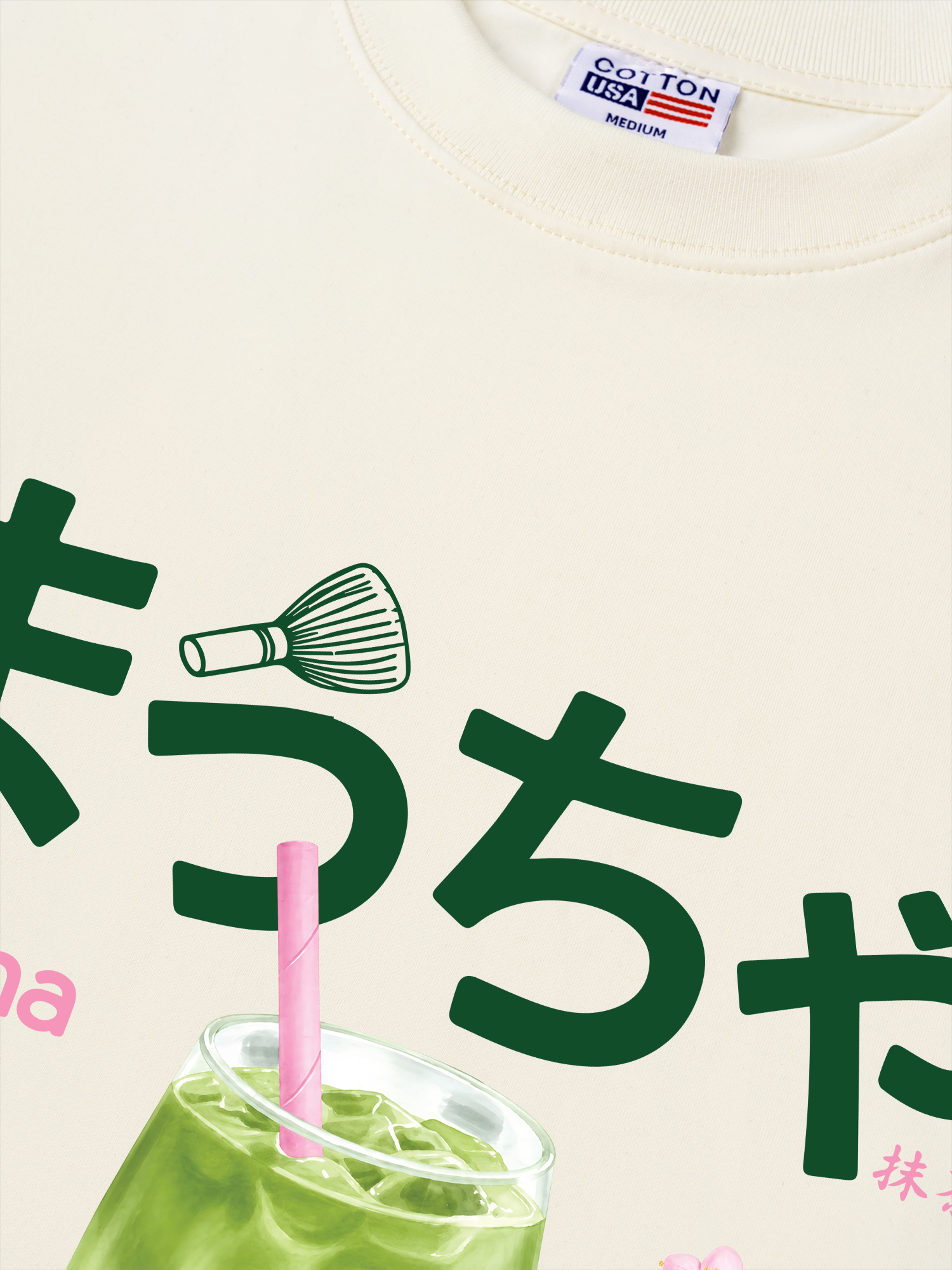 Áo Thun Relaxed Fit Daily Cup Matcha And Flower