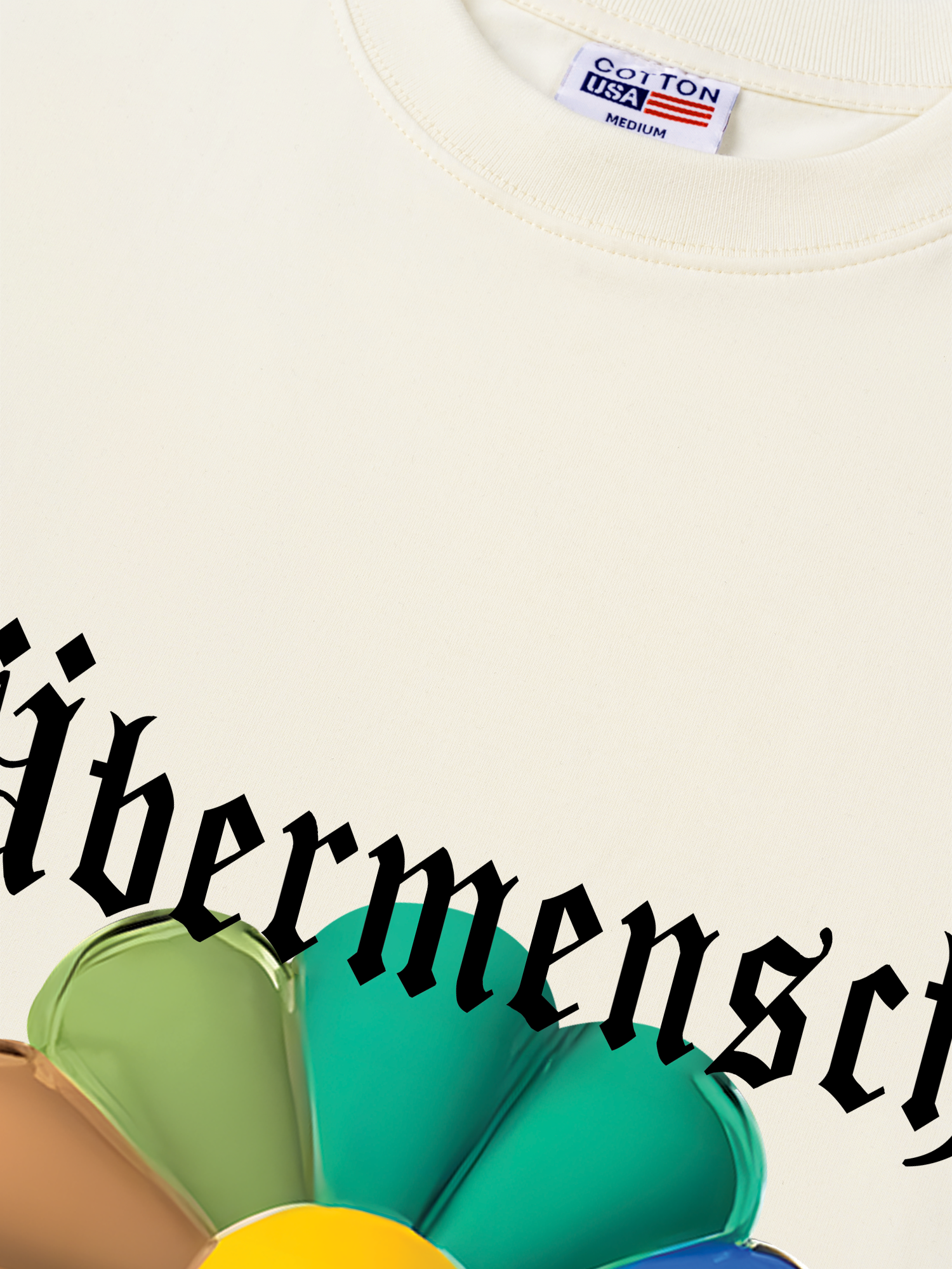 Áo Thun Relaxed Fit Floral Rainbow GD