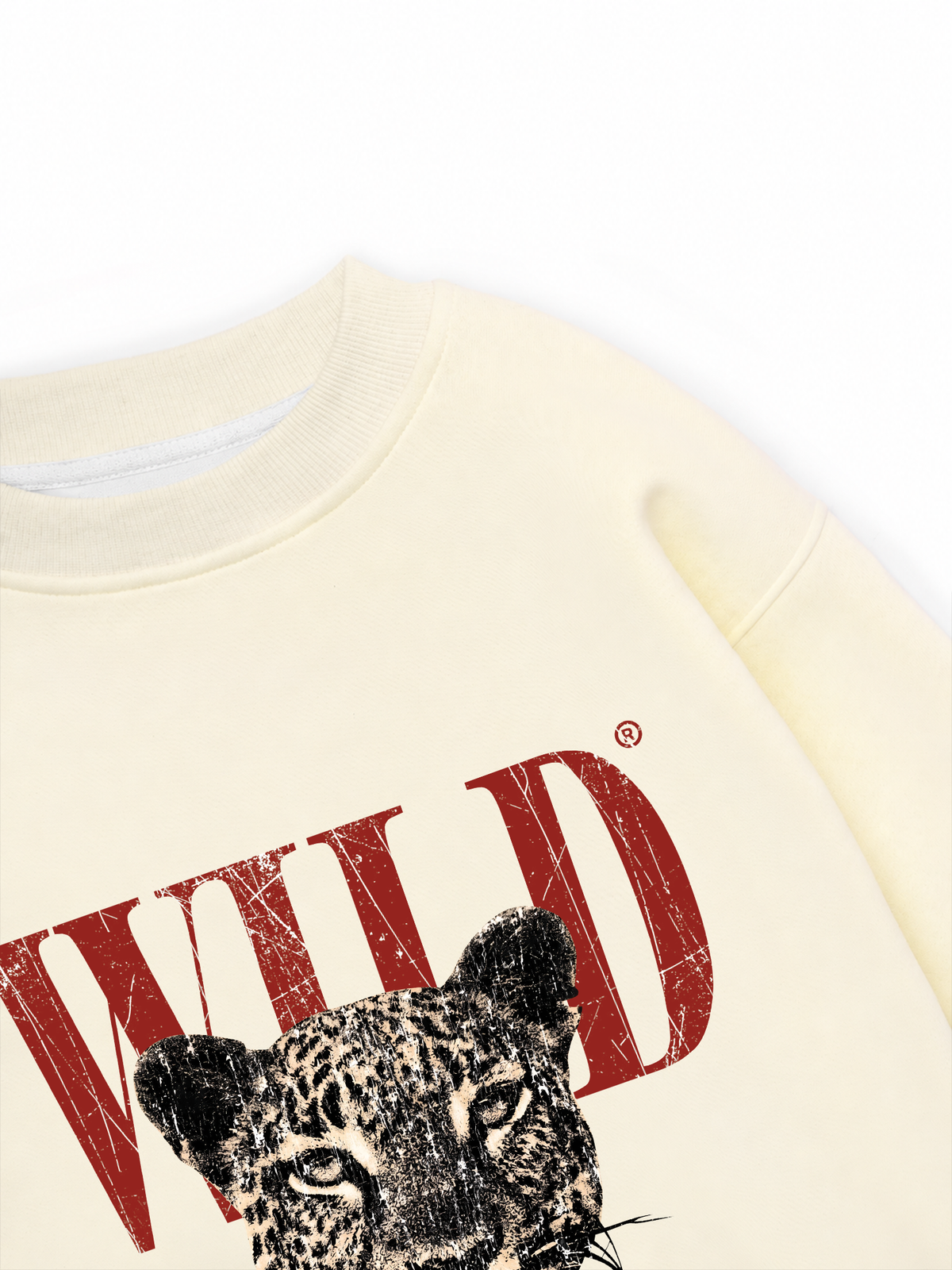 Áo Sweater Nỉ Hai Da Urban Leopard Crimson Wild
