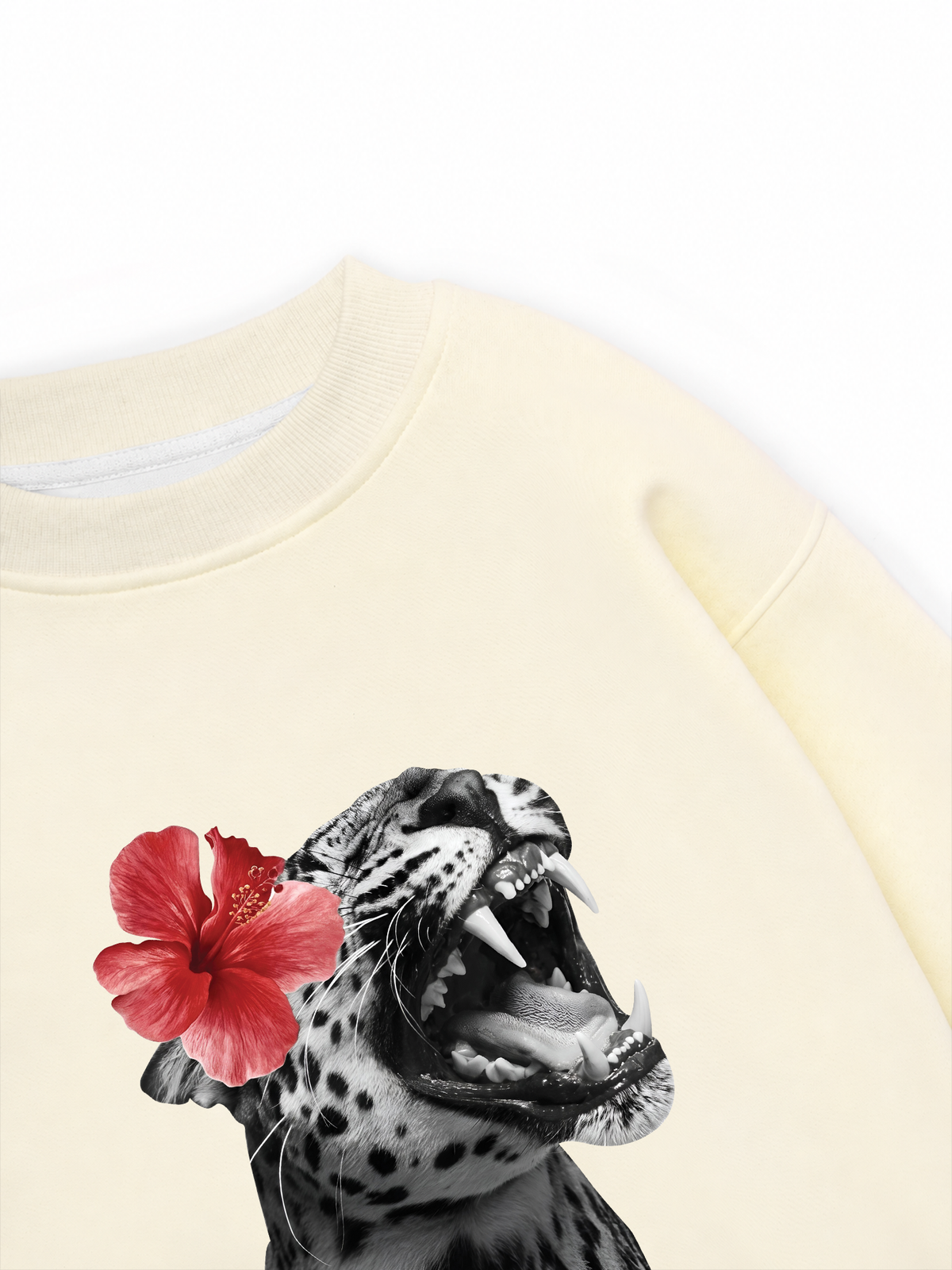 Áo Sweater Nỉ Hai Da Urban Leopard Roar Flower