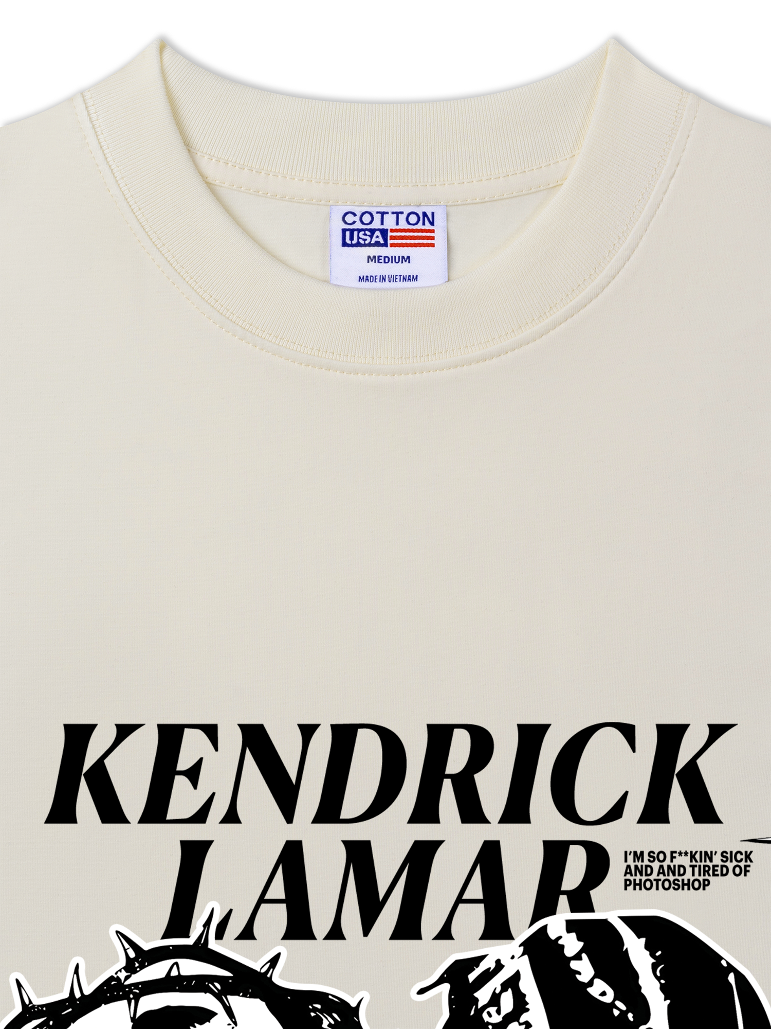 Áo Thun Relaxed Fit Rapper Kendrick Lamar Damn