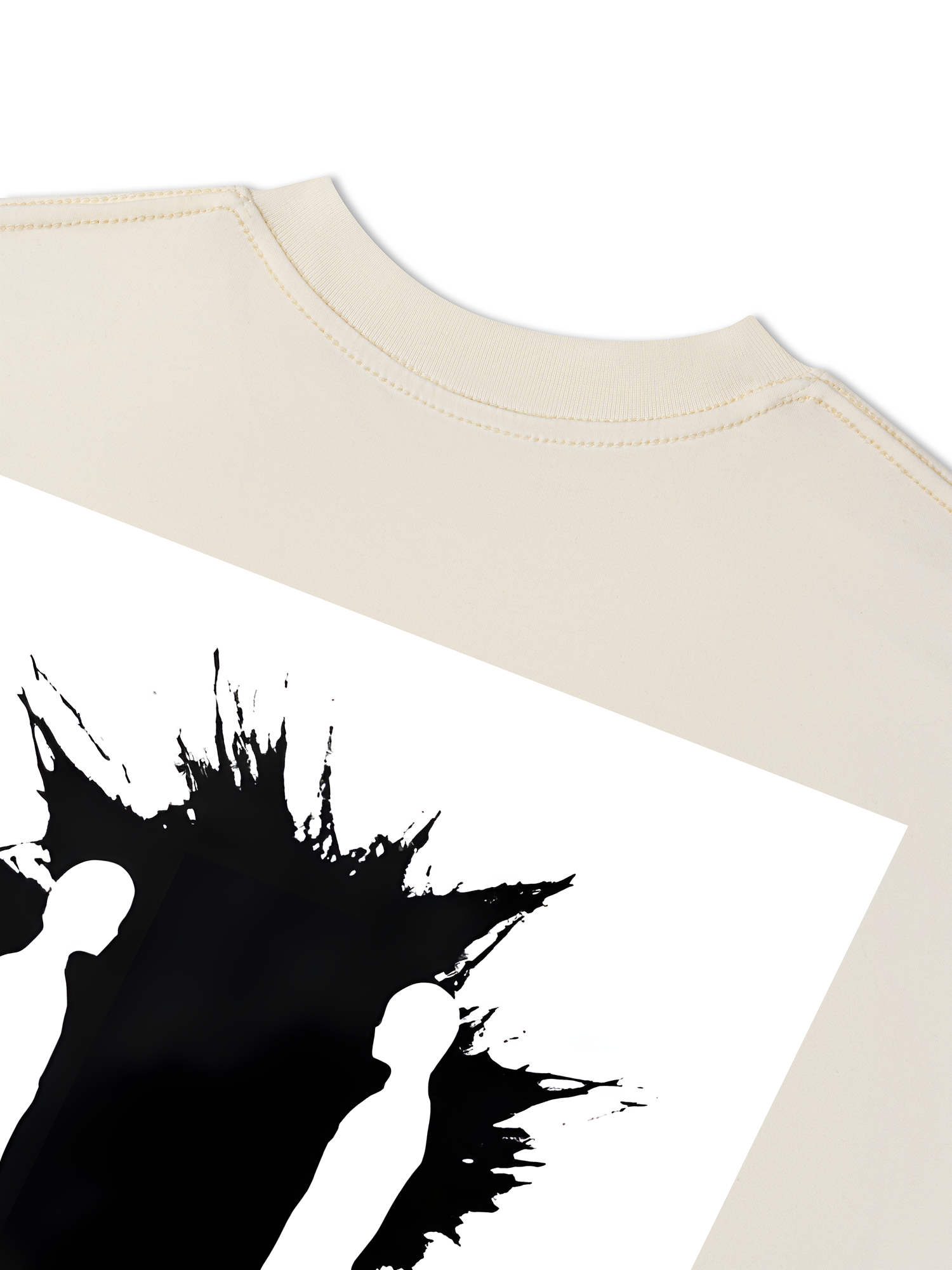 Áo Thun Relaxed Fit Idols Ubermensch Black And White