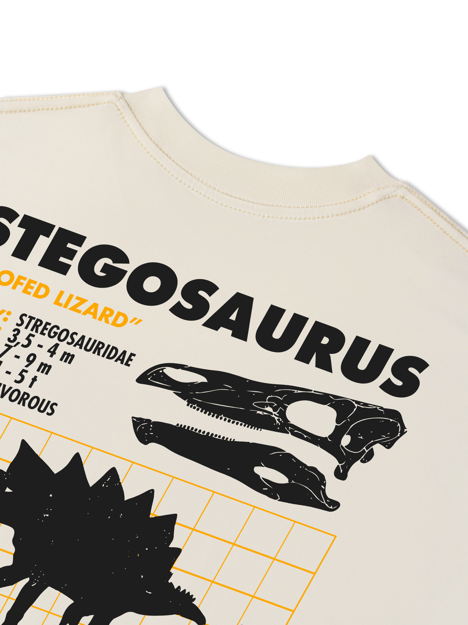 Áo Thun Relaxed Fit Analysis Table Stegosaurus
